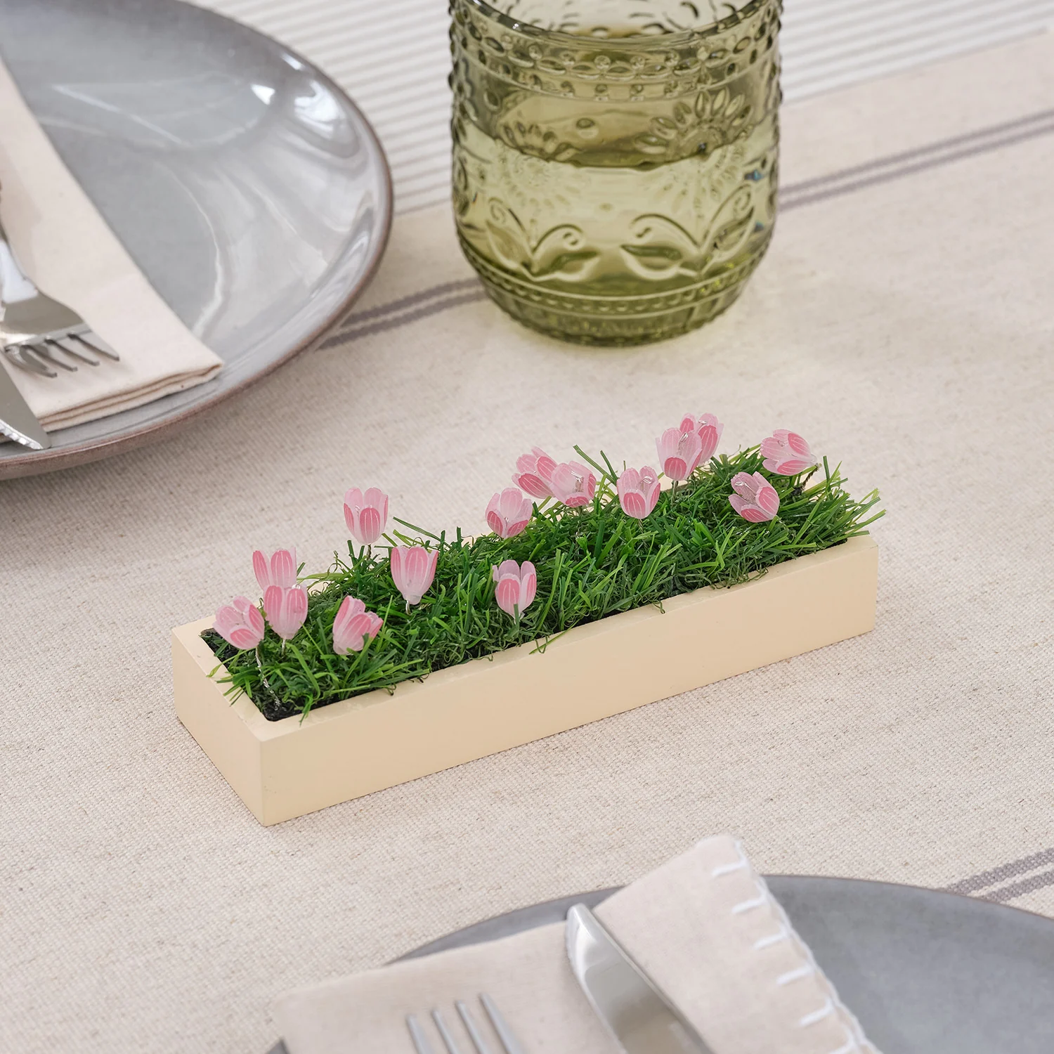 Pink Flower LED Battery Table Top Decoration - Image 2