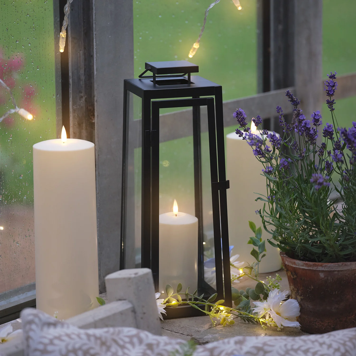 Porto Lantern Duo with TruGlow® Candles - Image 3