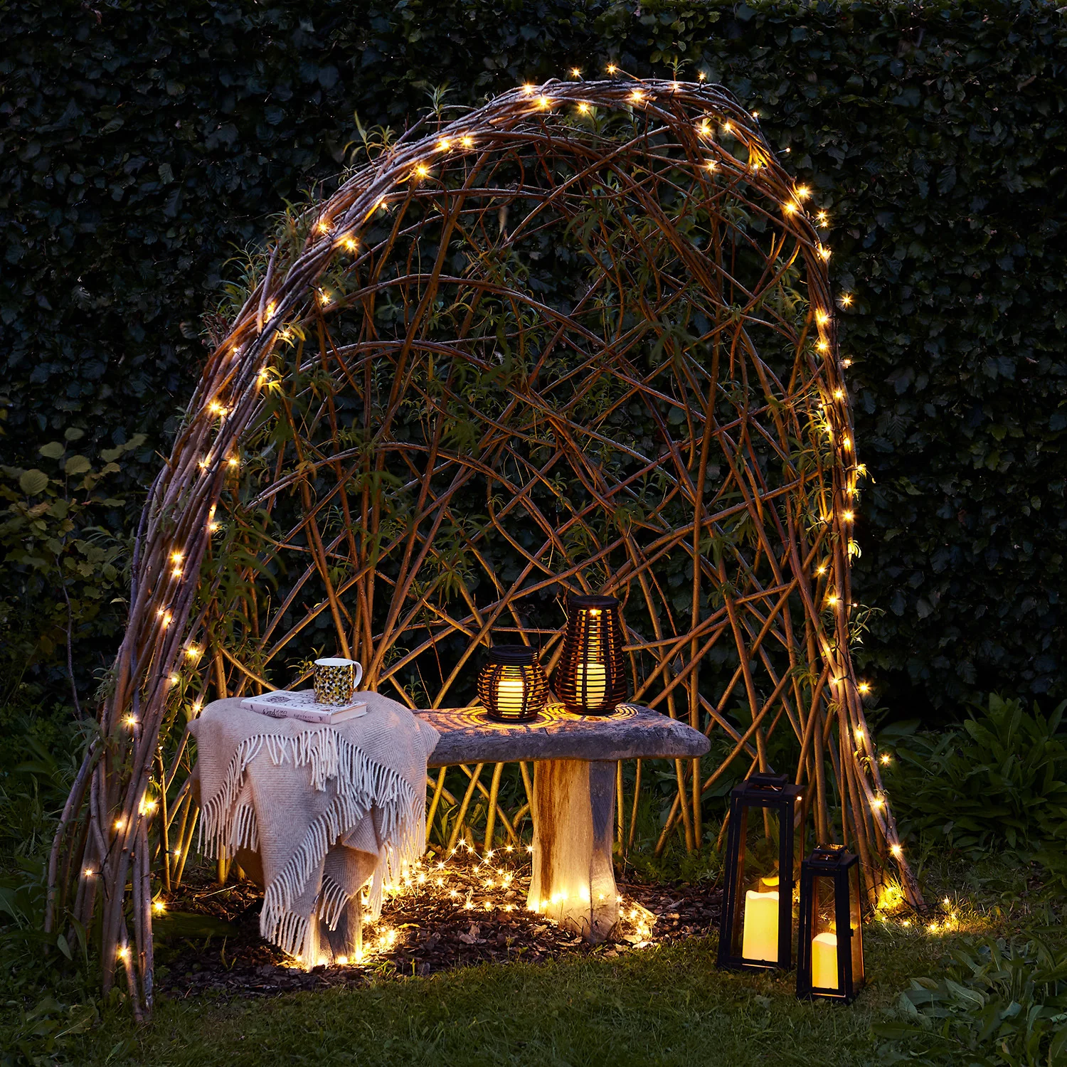 Porto Large Solar Metal Garden Lantern - Image 5