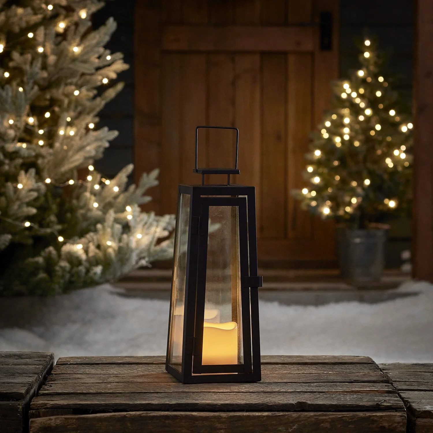Porto Solar Metal Garden Lantern - Image 3
