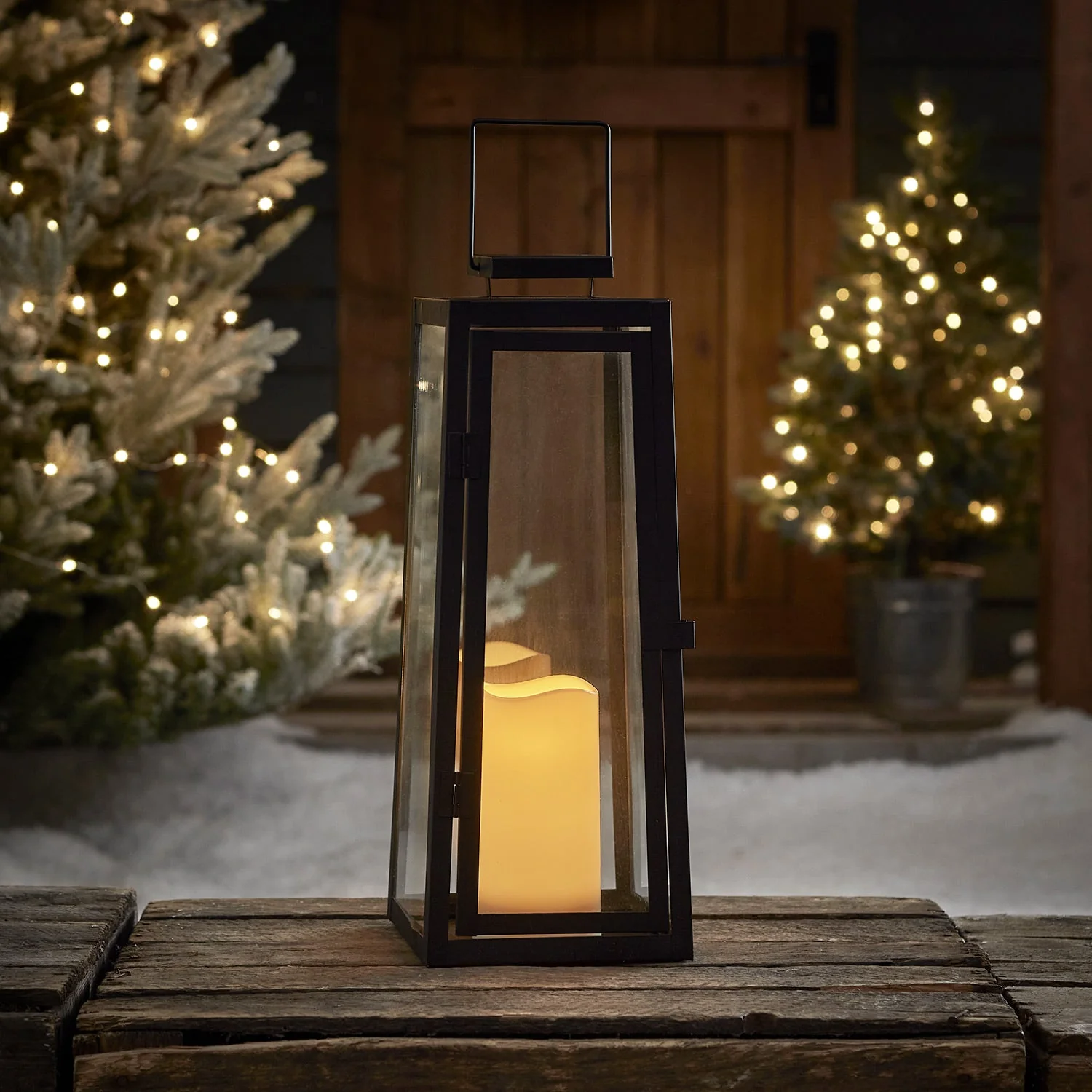 Porto Solar Metal Garden Lantern - Image 4