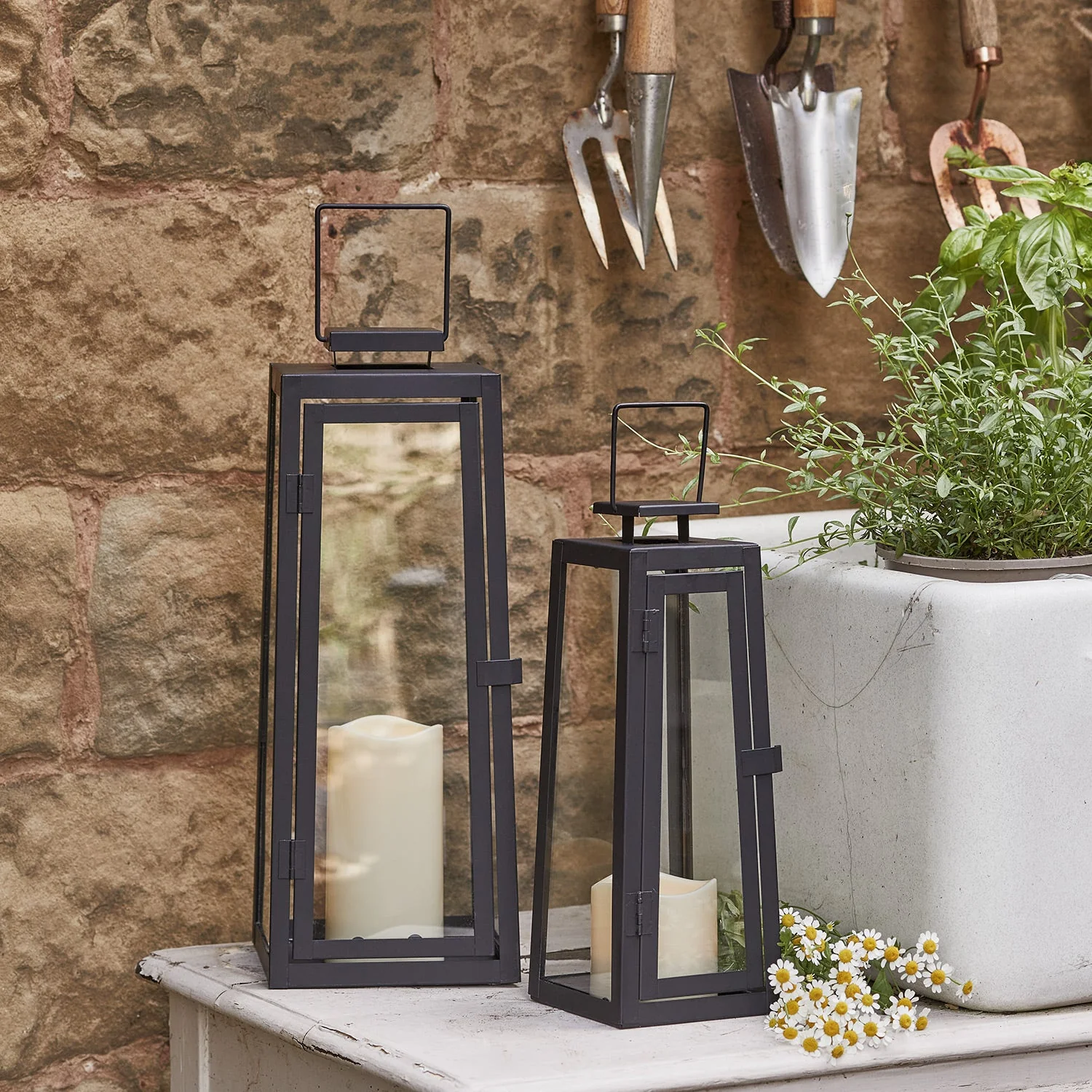 Porto Solar Metal Lantern Bundle - Image 3