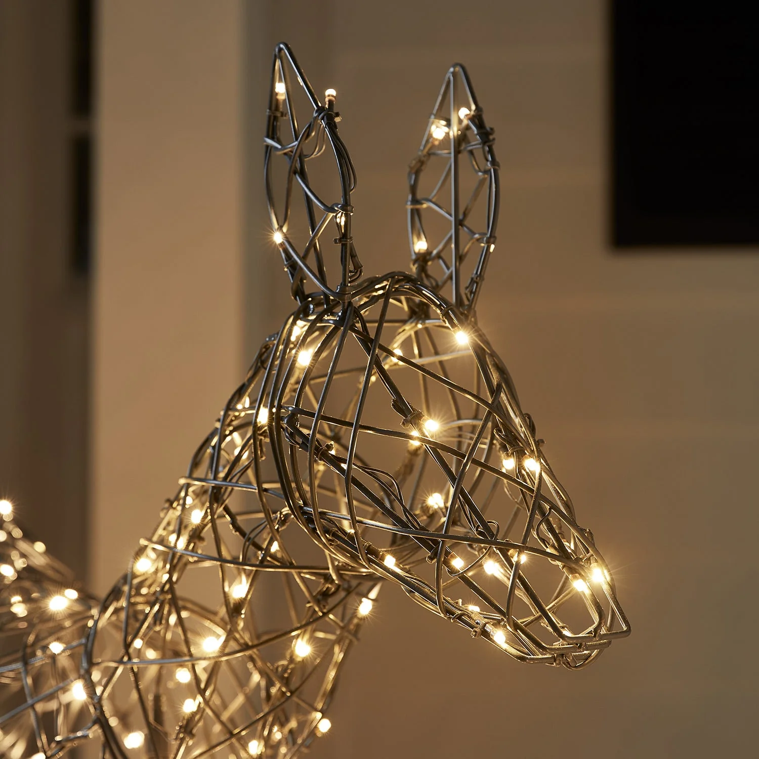 Set of 3 Regular Harlow Rattan Dual Colour LED Light Up Reindeer Family - Image 13