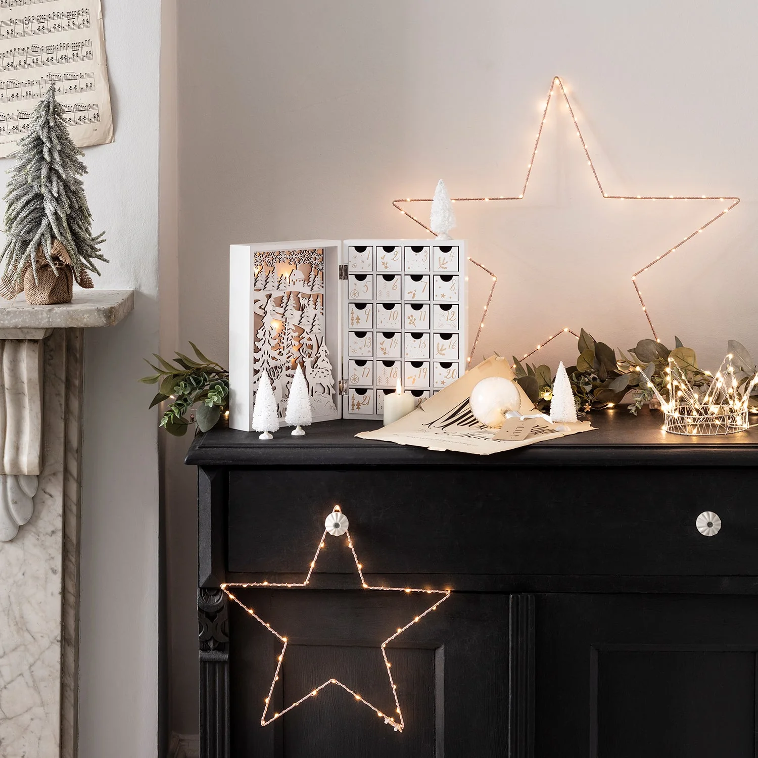 34cm Rose Gold Osby Star Window Light - Image 4