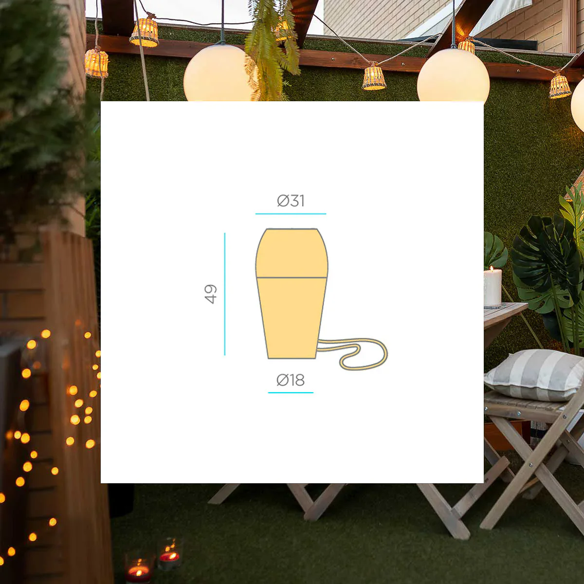 Saona Hang 50 Wireless Pendant Lamp - Image 6