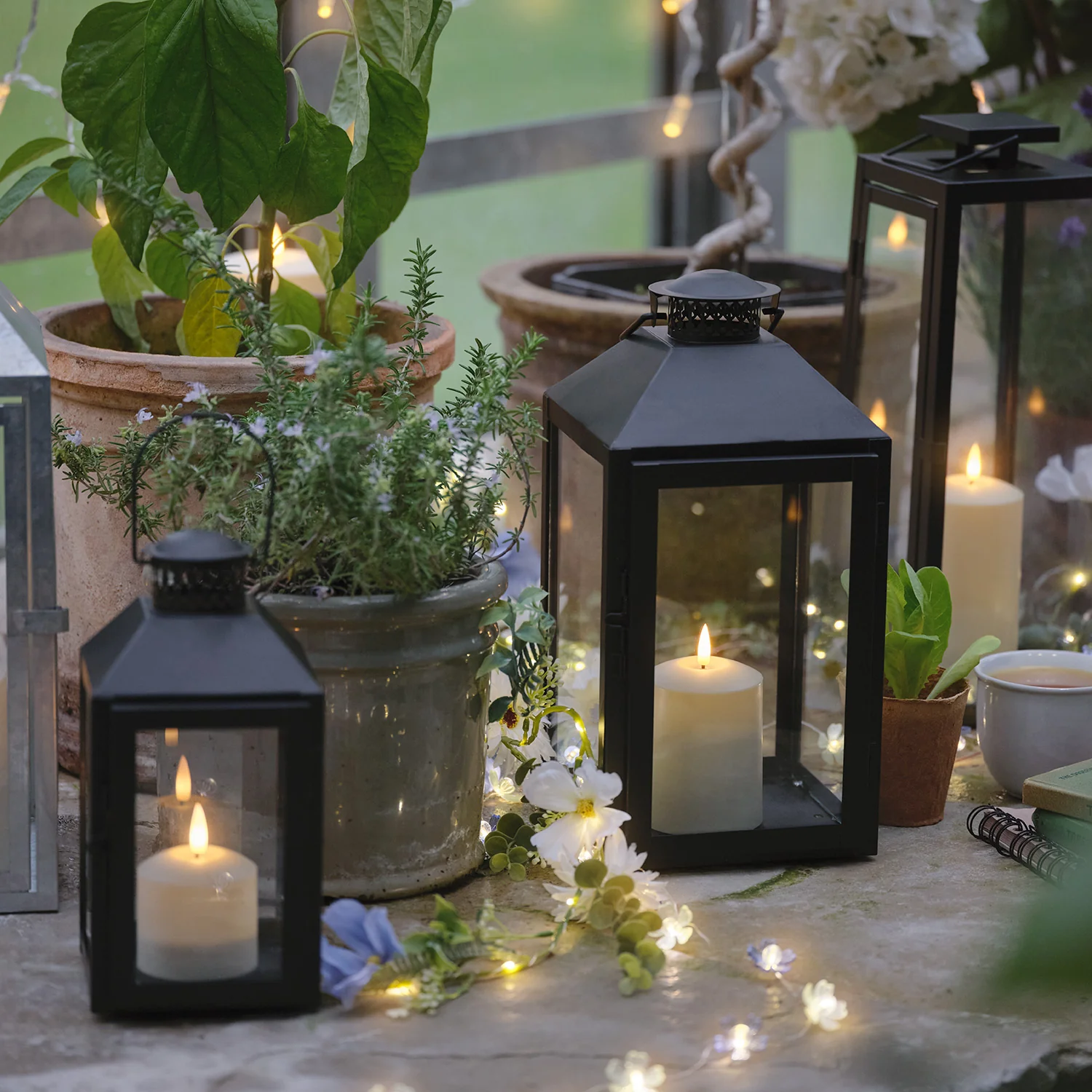 Seaton Lantern with TruGlow® Candle - Image 3