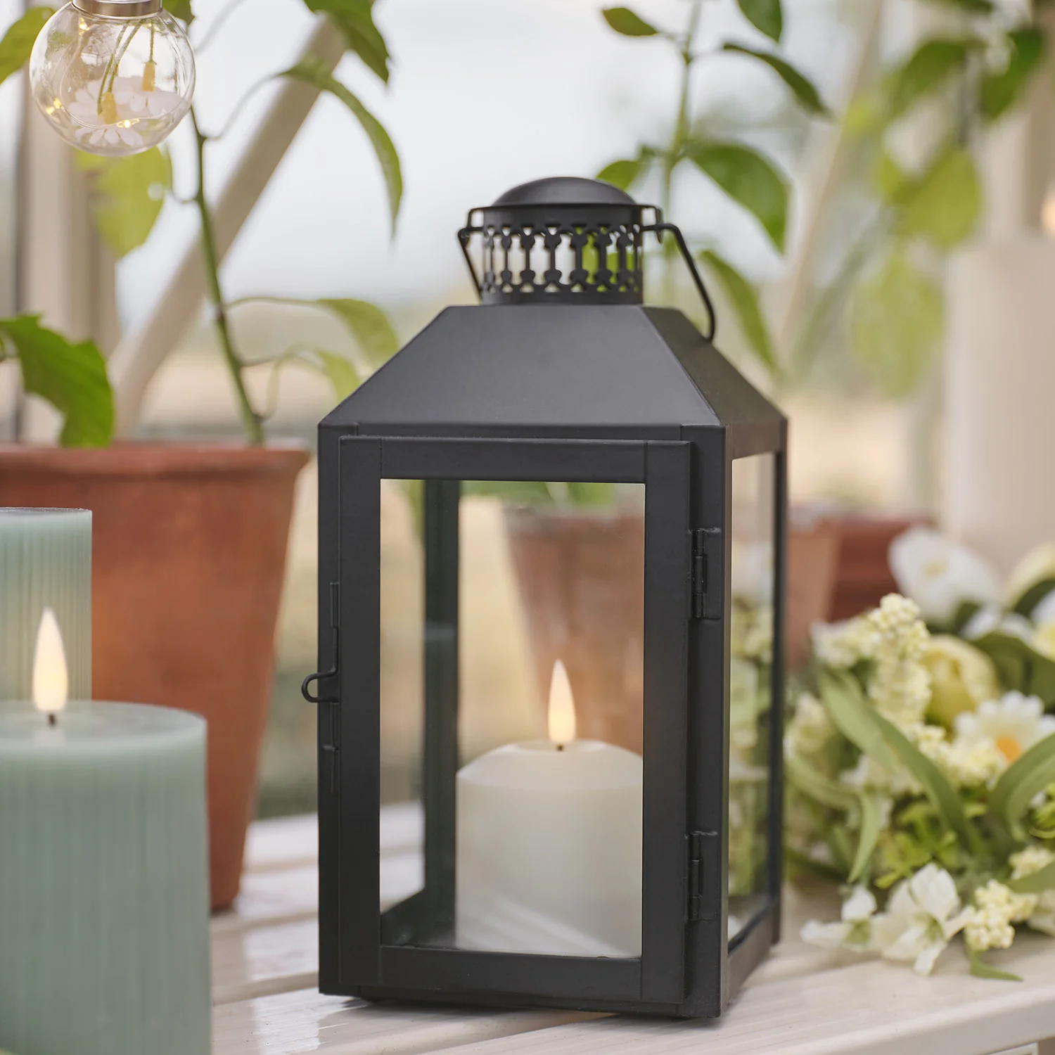 Seaton Lantern with TruGlow® Candle - Image 6