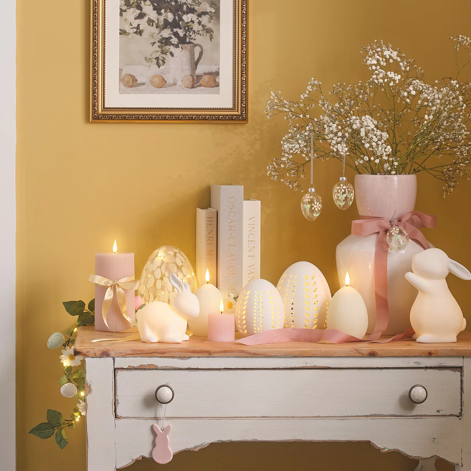 Set of 2 Confetti Glass Easter Egg Lights - Image 6