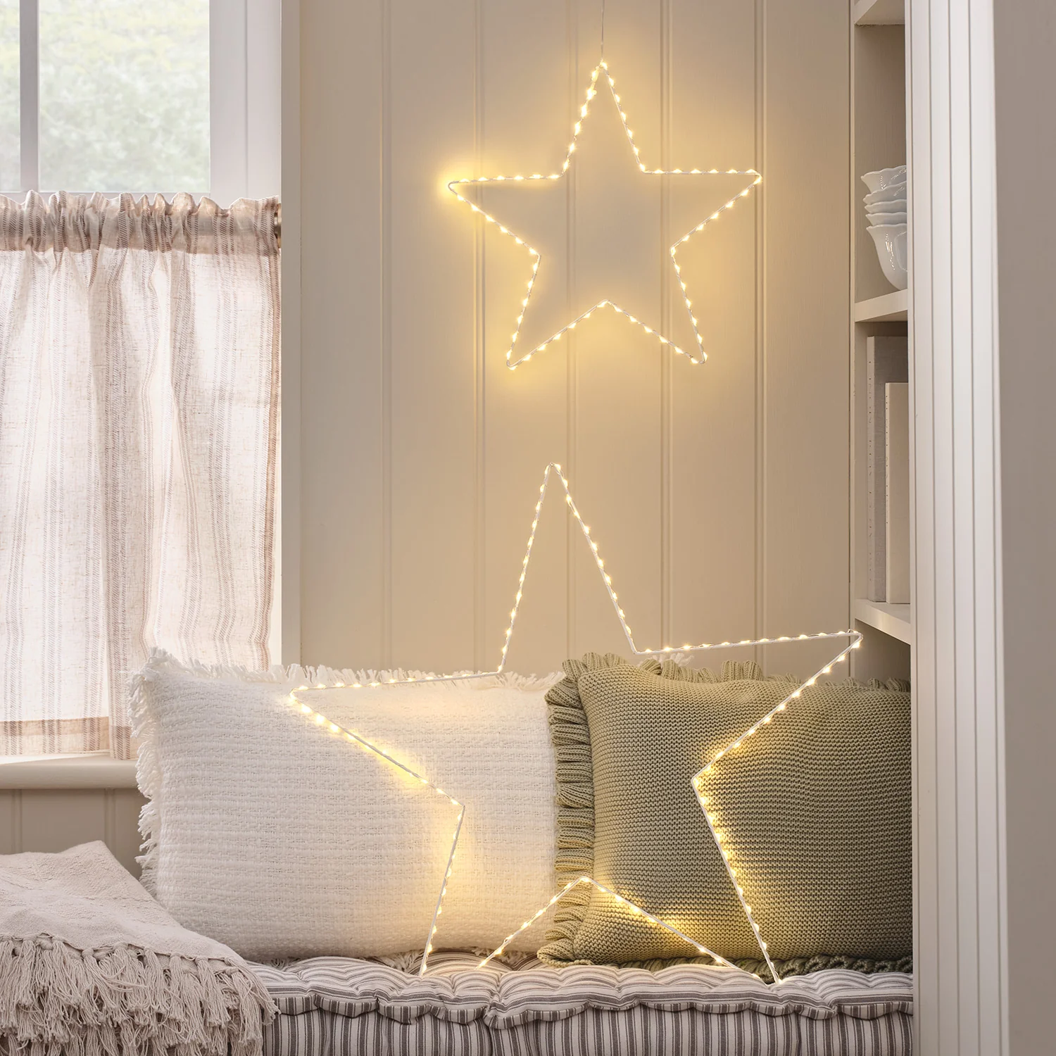 Set of 2 Dual Colour LED Osby Star Silhouettes - Image 2