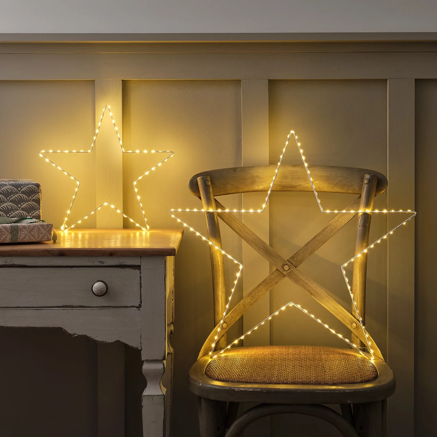 Set of 2 Dual Colour LED Osby Star Silhouettes - Image 5