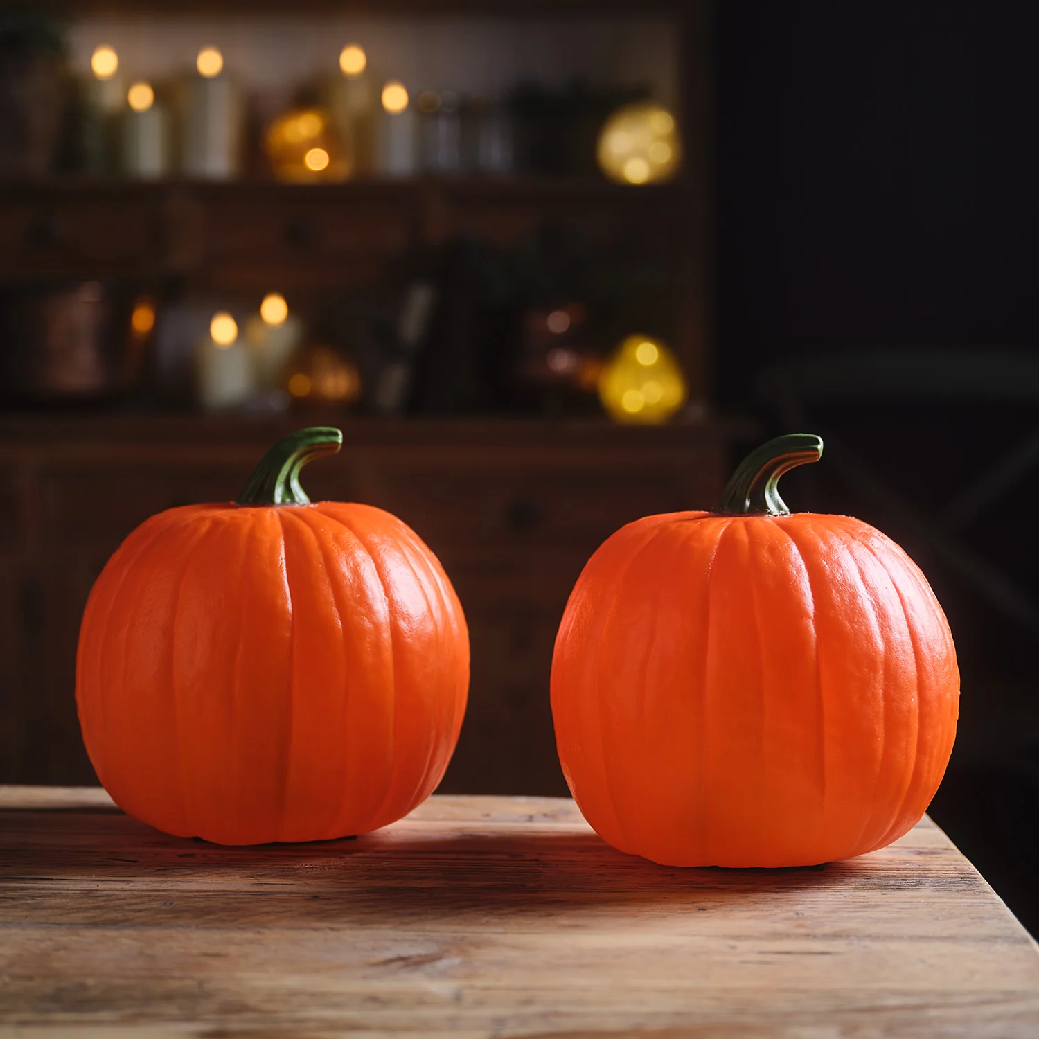 Set of 2 Animated Talking Pumpkin Halloween Decorations - Image 2