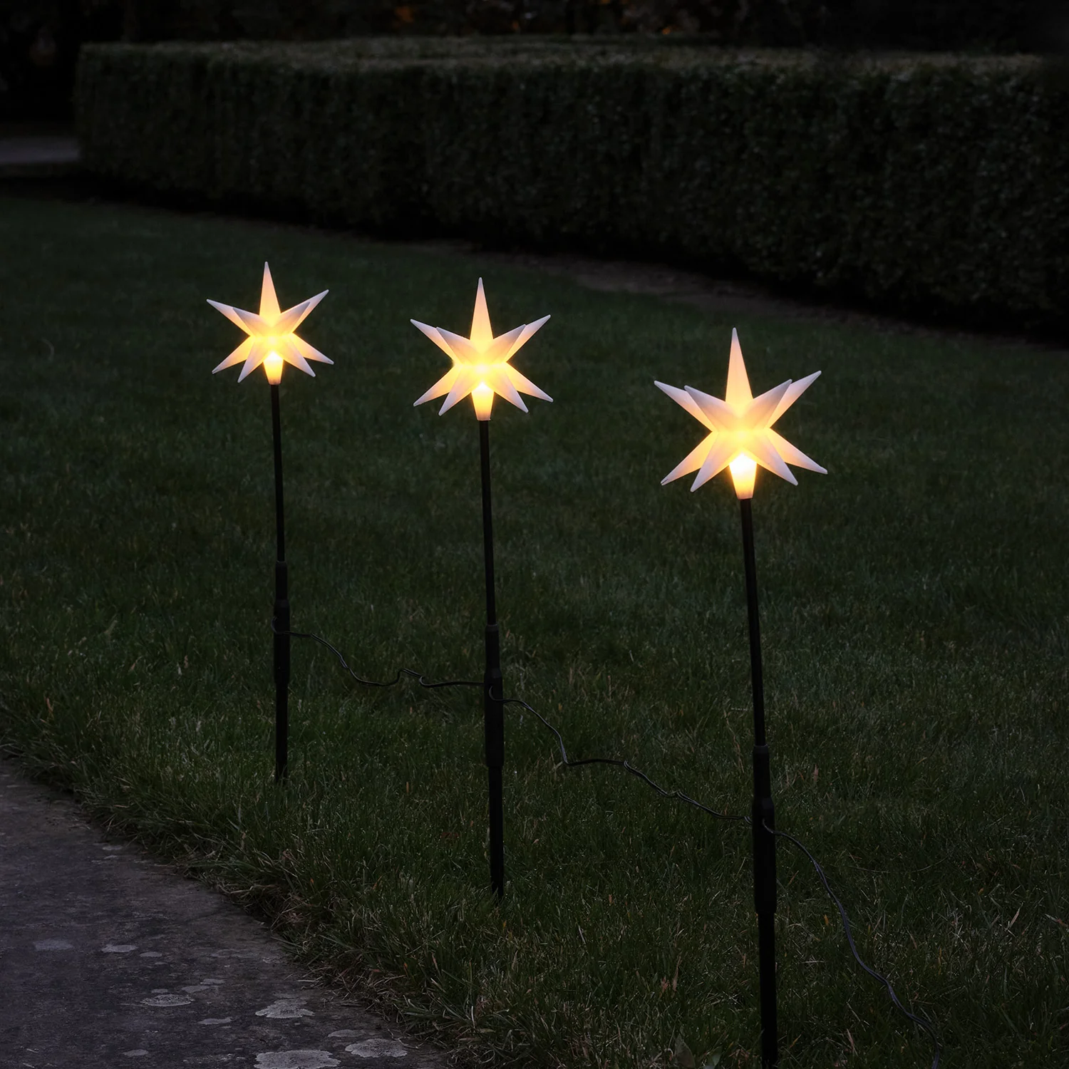 Set of 3 LED Starburst Stake Lights - Image 2