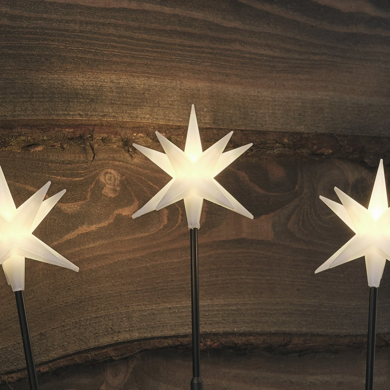 Set of 3 LED Starburst Stake Lights - Image 3
