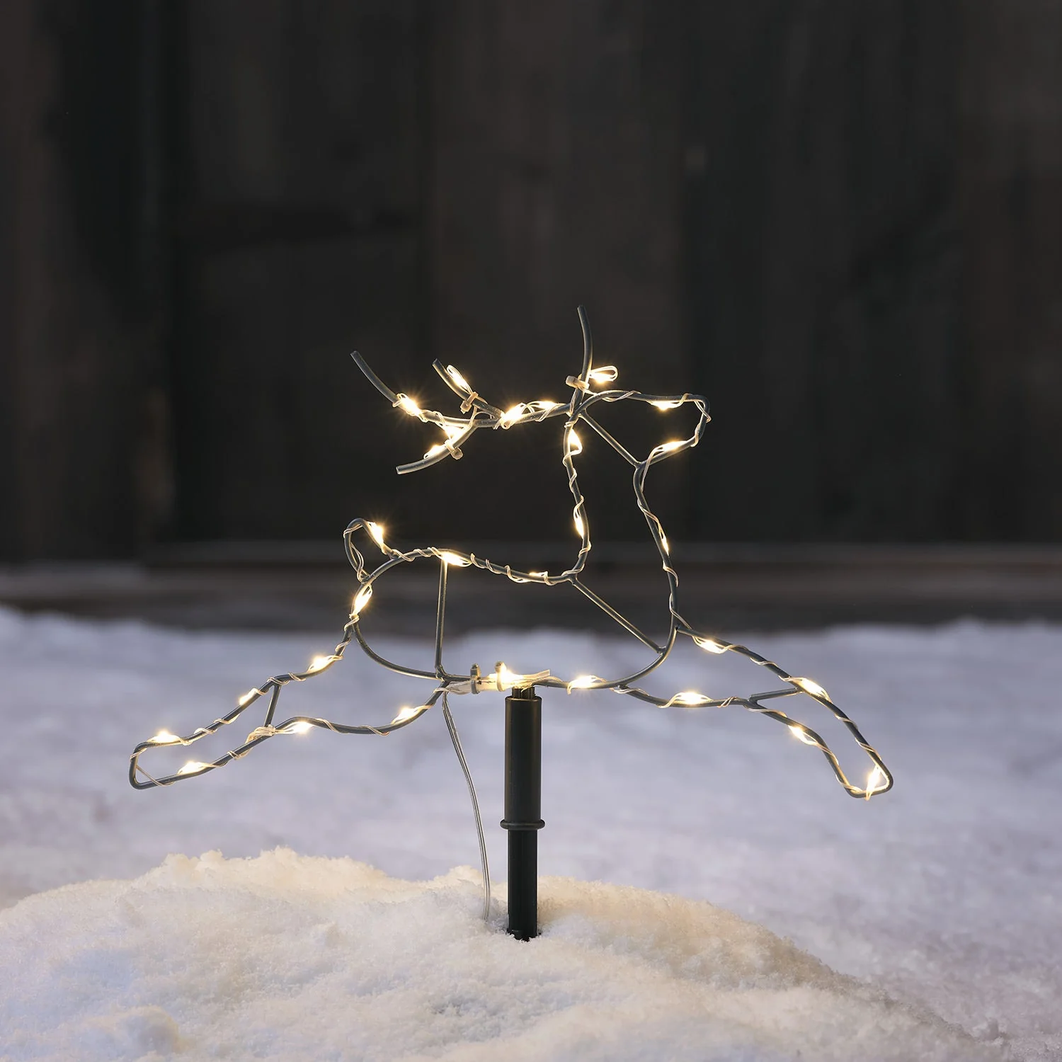 Set of 3 Mini Reindeer LED Stake Lights - Image 2
