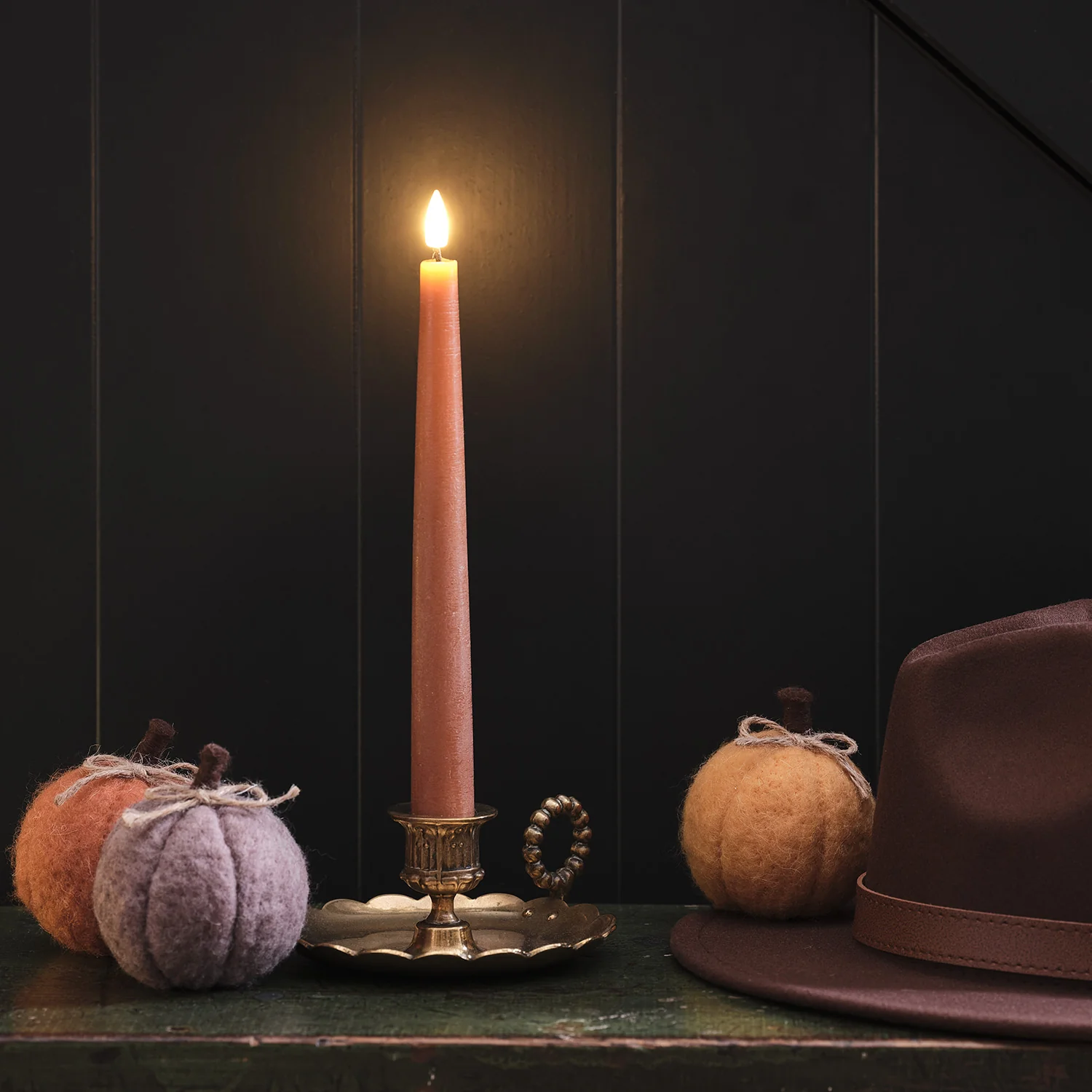 Set of 4 Felt Pumpkin Table Decorations - Image 4