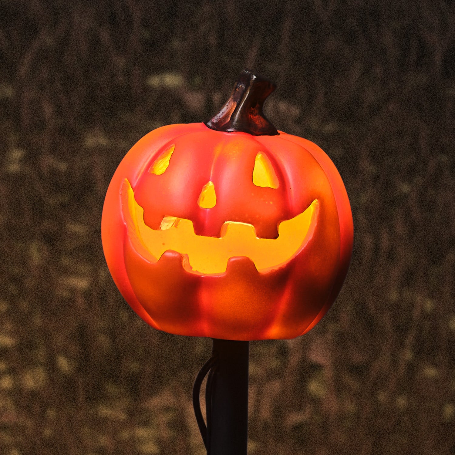 Set of 4 Halloween Pumpkin Stake Lights - Image 2