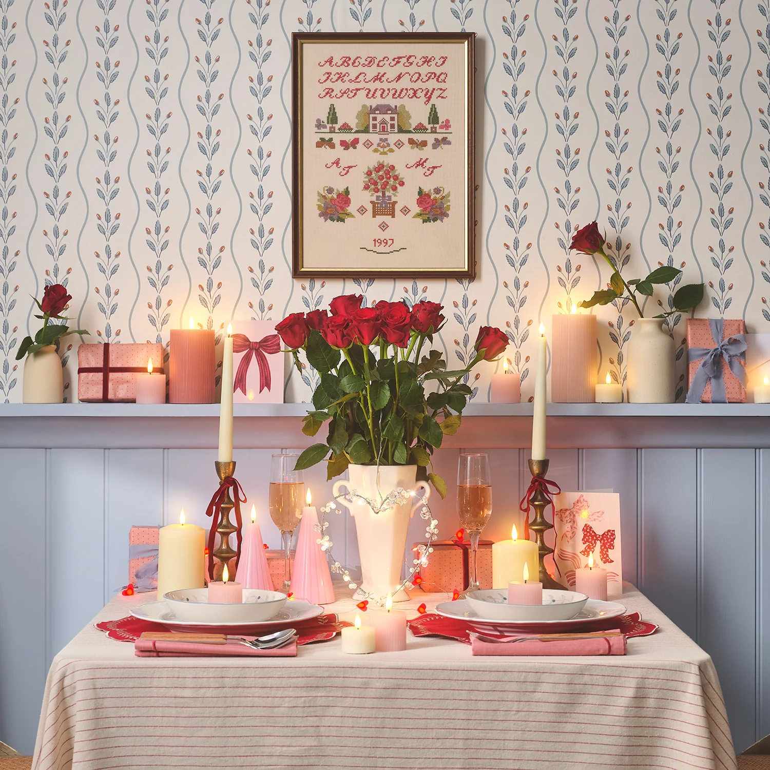 6 TruGlow® Blush Pink Ribbed LED Votive Candles with Remote Control - Image 5