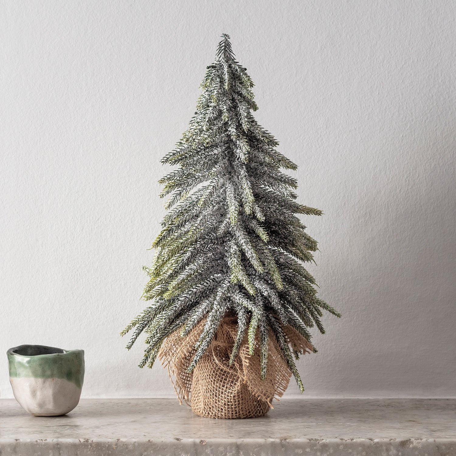 Snowy Mini Christmas Tree - Image 2