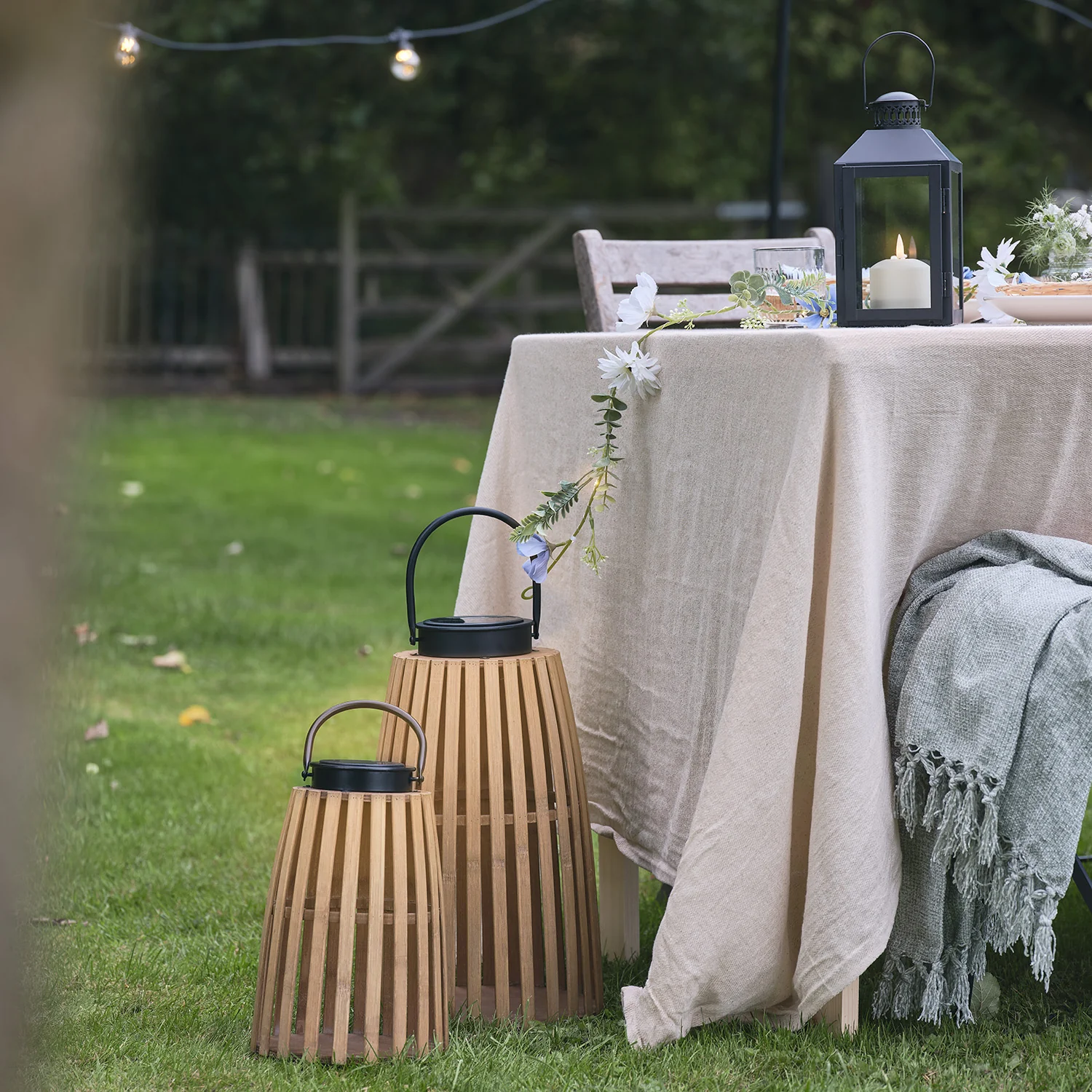 Sol Wooden Solar Lantern - Image 3
