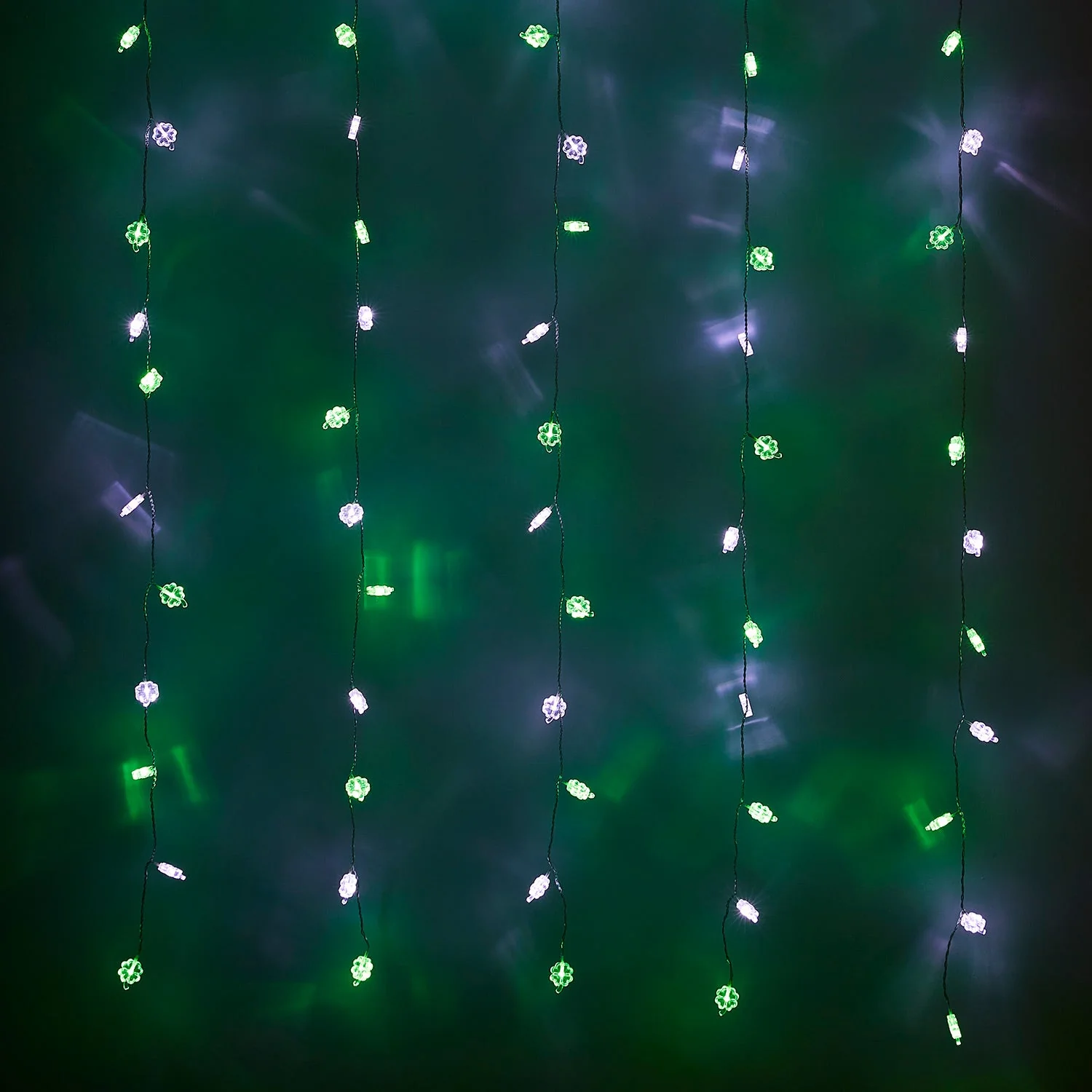 St Patricks Day Shamrock Curtain Light - Image 3