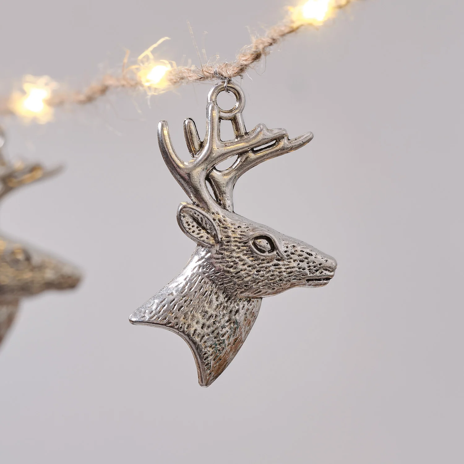 Stag’s Head Micro LED Christmas Garland - Image 5