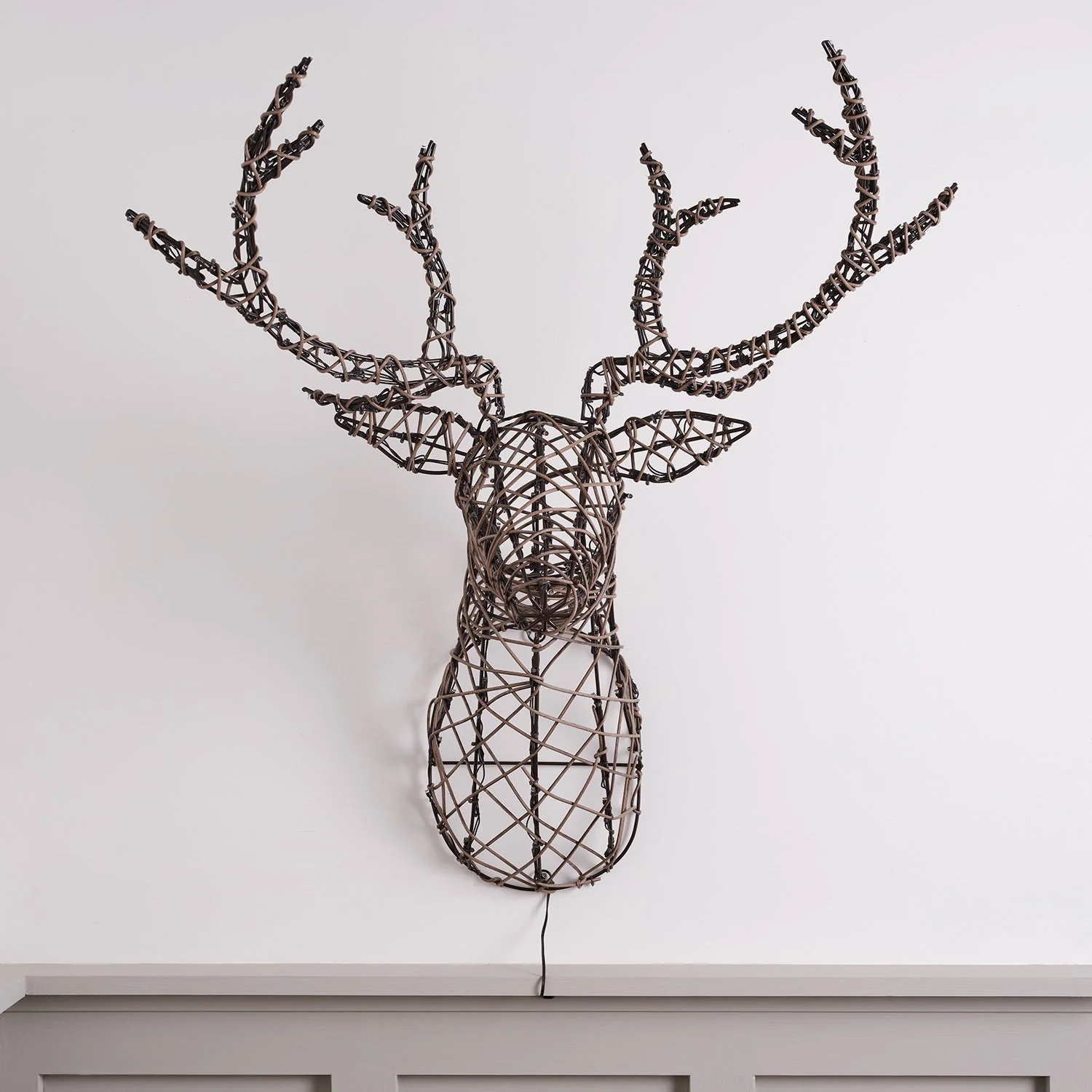 84cm Studley Stag's Head LED Battery Operated Wall Light - Image 4