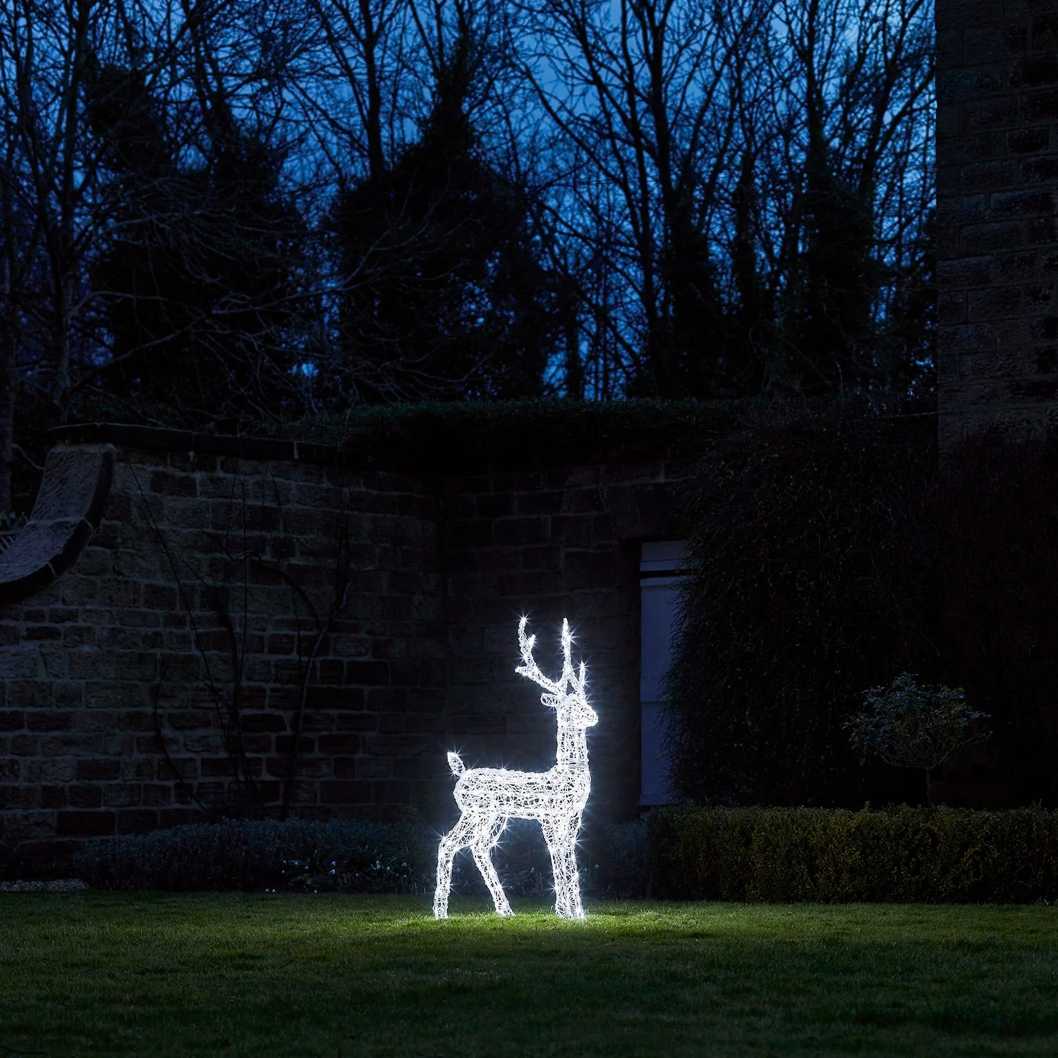 Solar Powered Swinsty Acrylic Stag Light Up Reindeer - Image 5