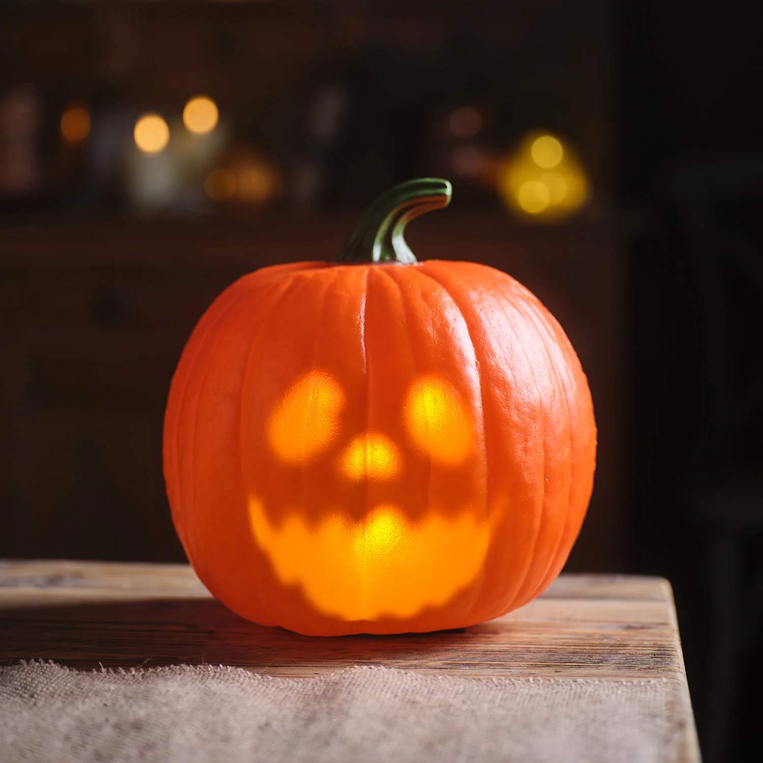 Animated Talking Pumpkin Light Up Halloween Decoration - Image 2