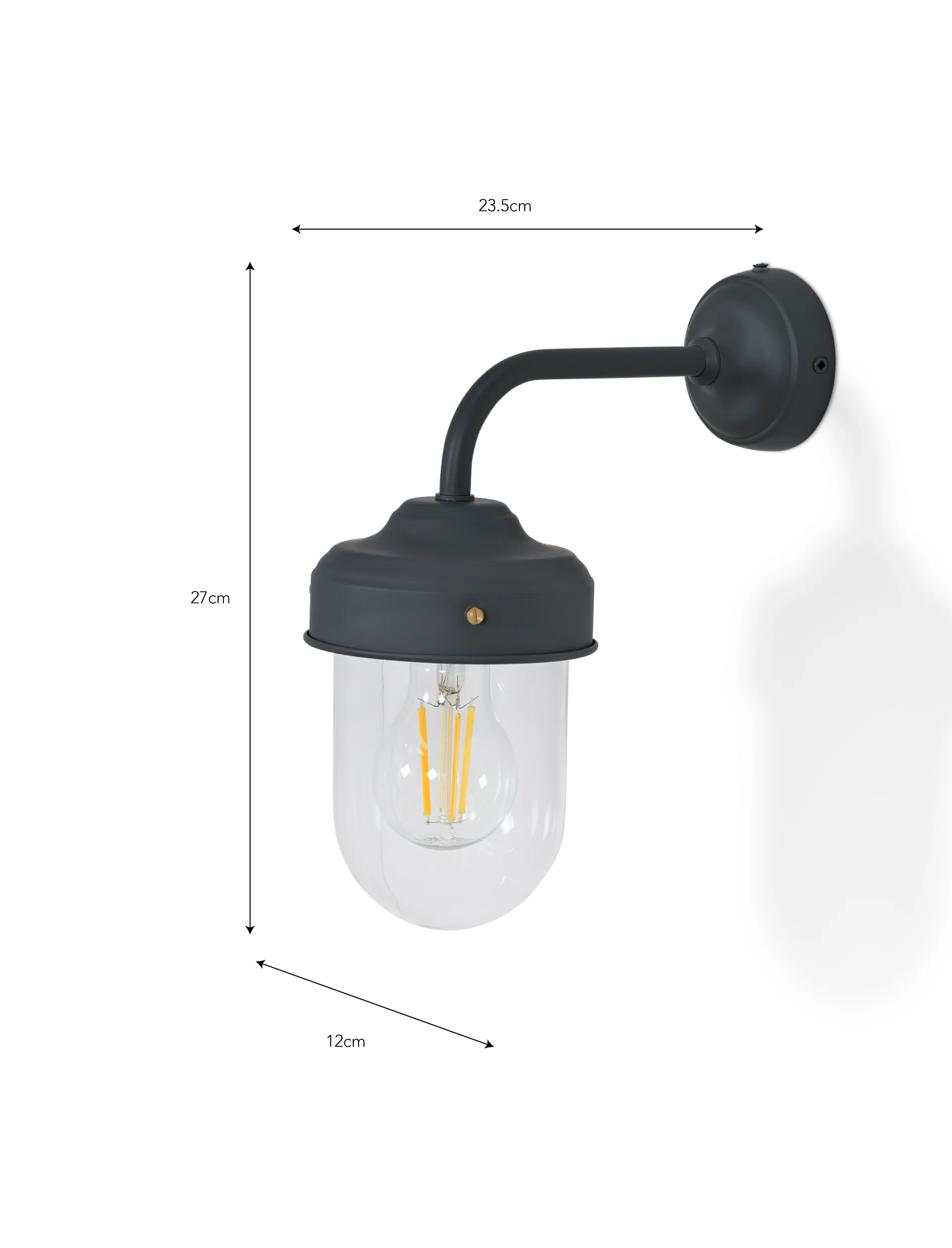 Thurlaston Barn Light Carbon Steel - Image 4