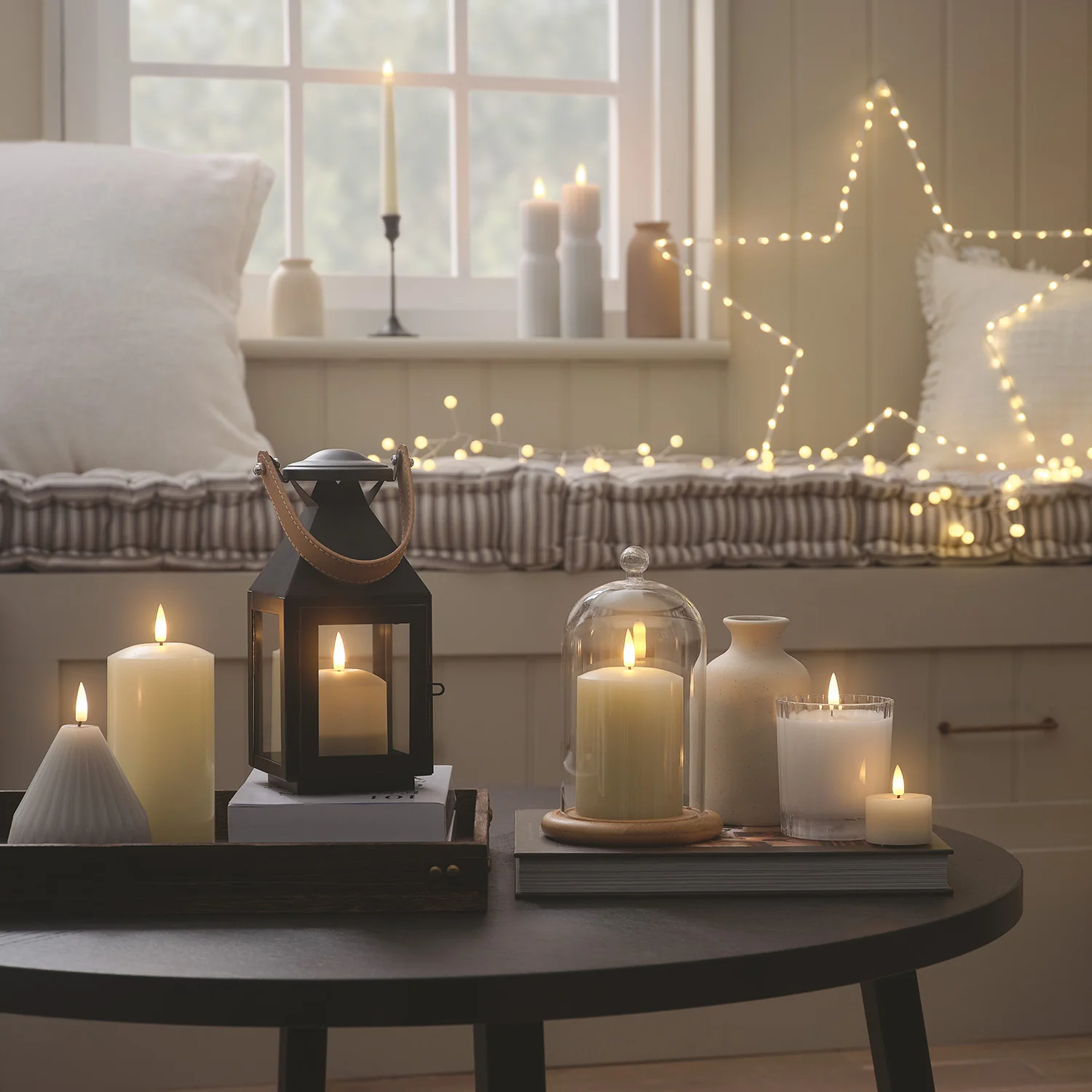 TruGlow® Ivory LED Pillar Candle Trio with Remote Control - Image 11