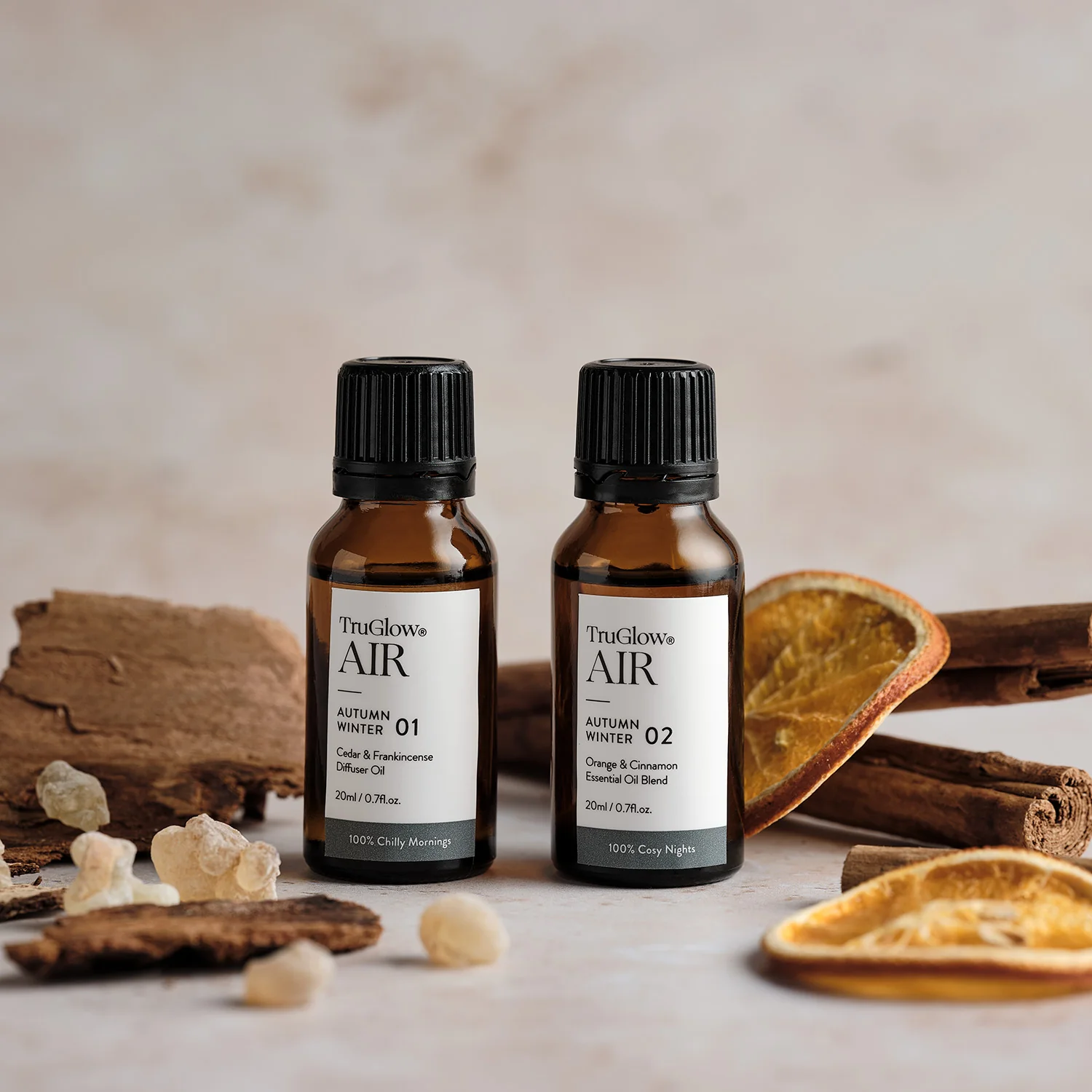 TruGlow AIR® Portable Candle Diffuser & Autumn Winter Diffuser Oil Bundle - Image 3