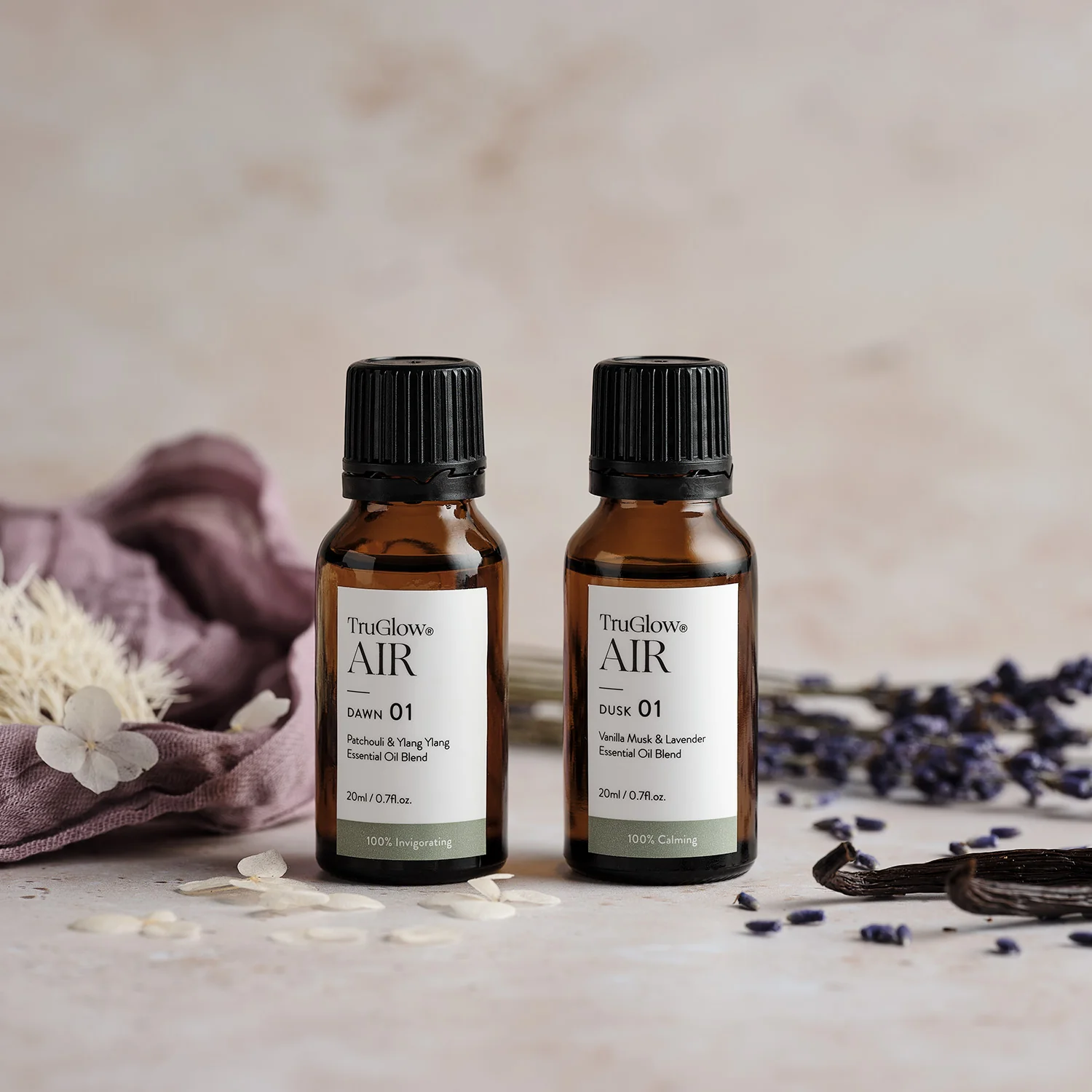 TruGlow AIR® Portable Candle Diffuser & Dawn Dusk Diffuser Oil Bundle - Image 3