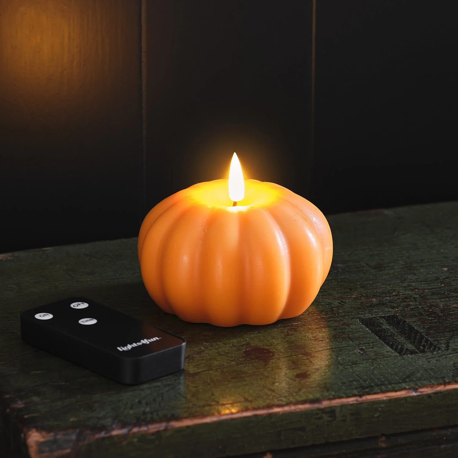TruGlow® Pumpkin LED Candle - Image 2