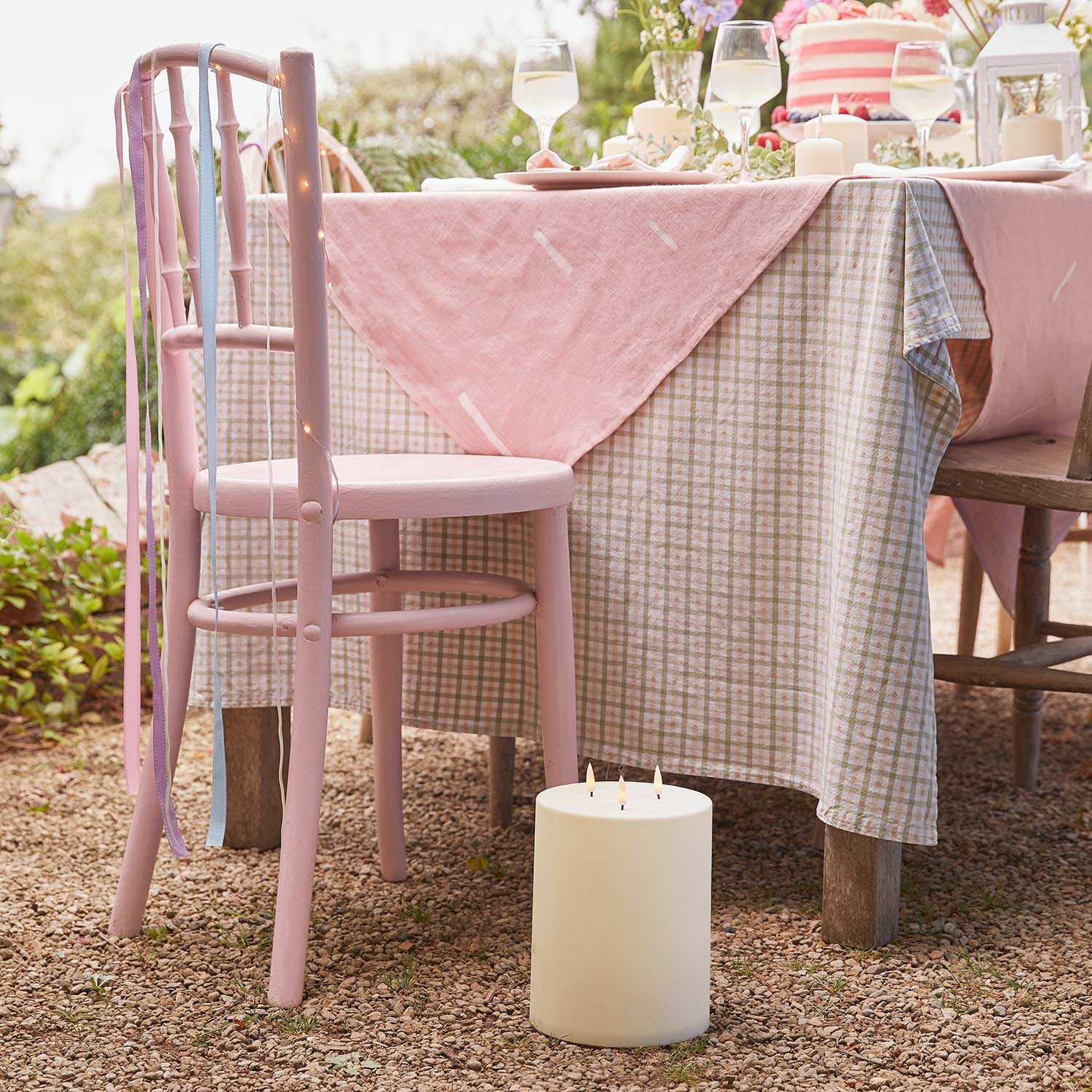 TruGlow® 3 Wick Waterproof Outdoor Candle 20cm - Image 2