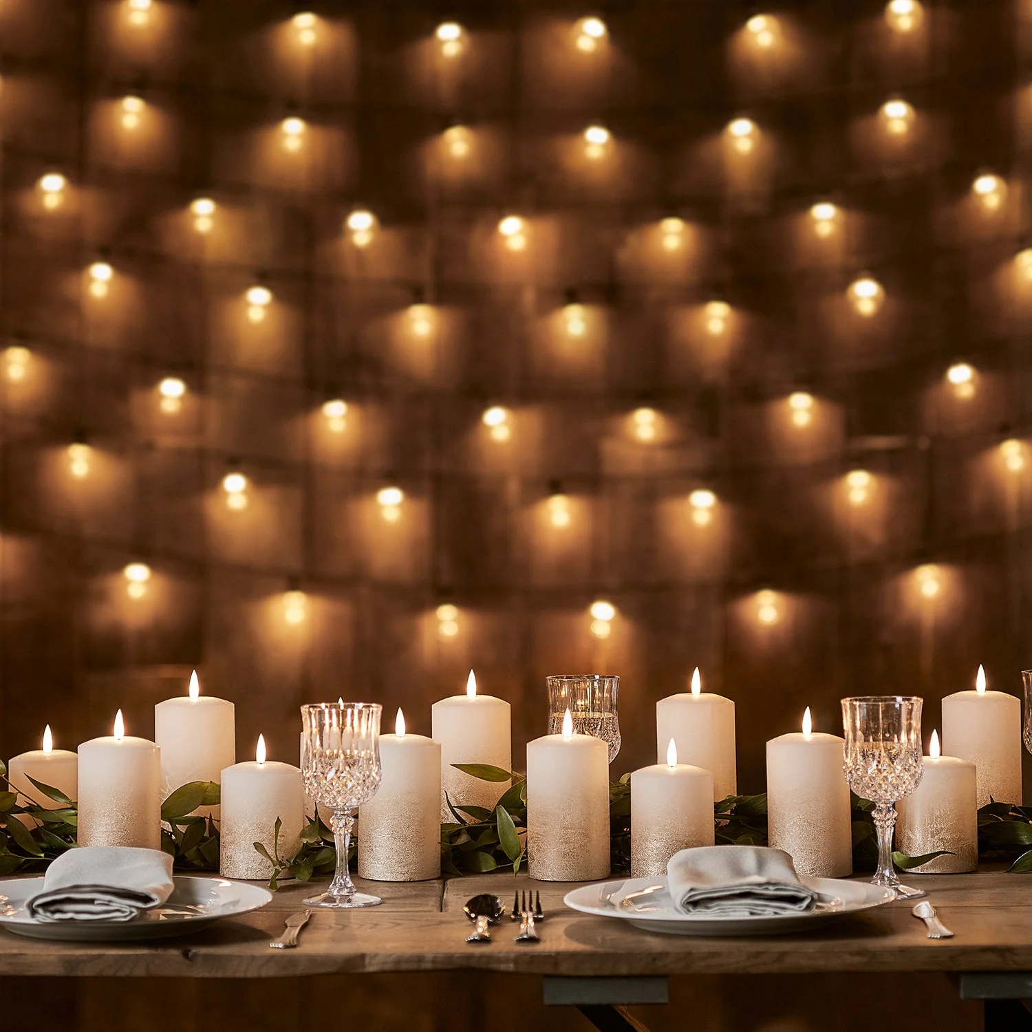 TruGlow® Bronze Ombre LED Pillar Candle Trio - Image 4