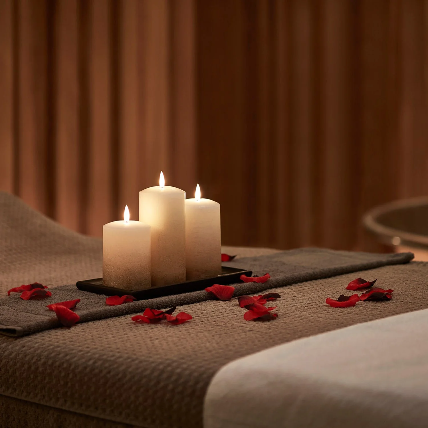 TruGlow® Bronze Ombre LED Pillar Candle Trio - Image 5
