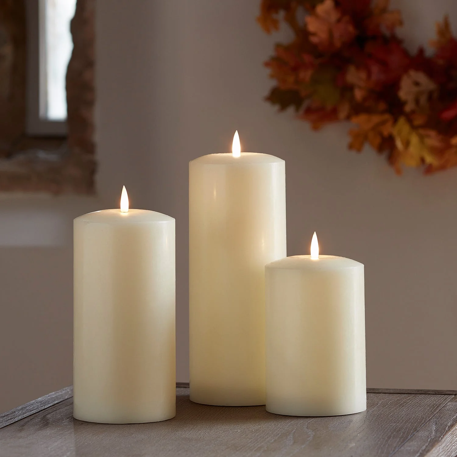 TruGlow® Ivory Chapel Candle Trio - Image 11
