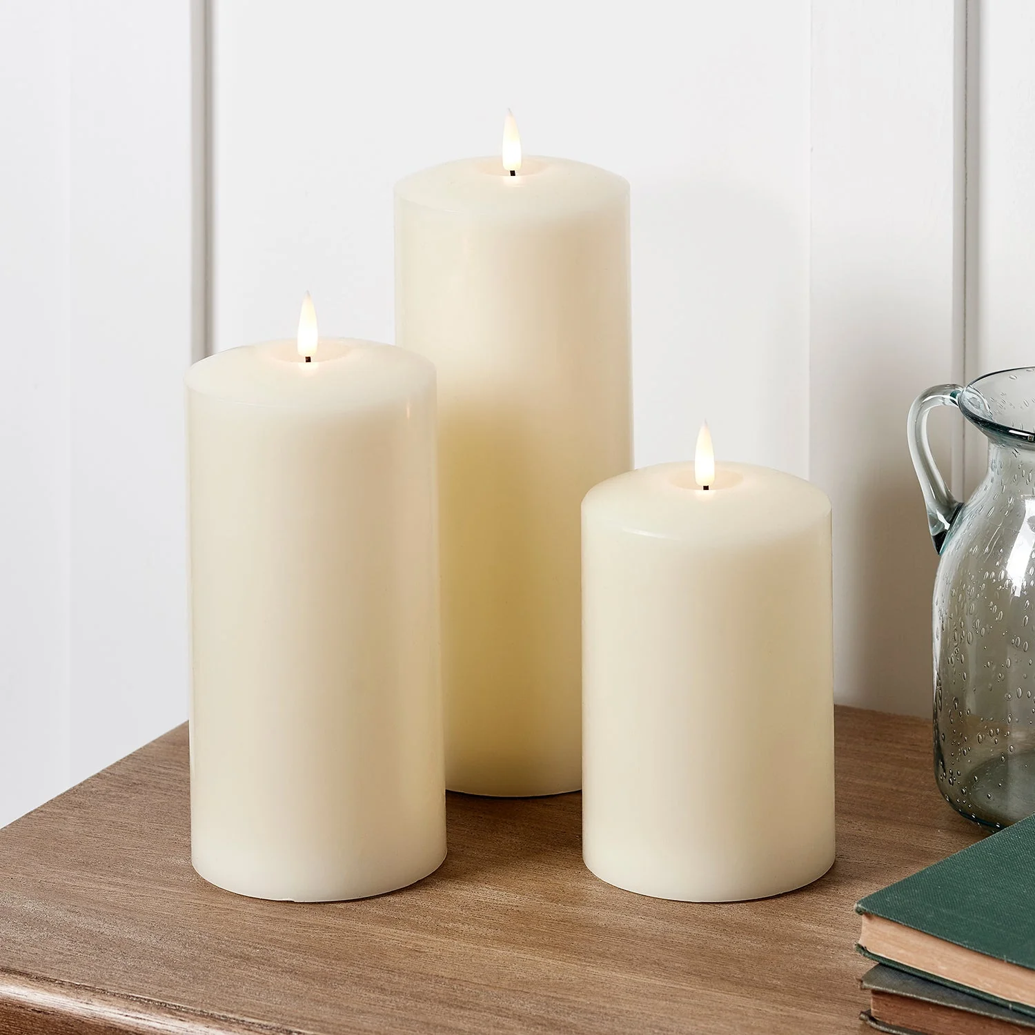 TruGlow® Ivory Chapel Candle Trio - Image 14