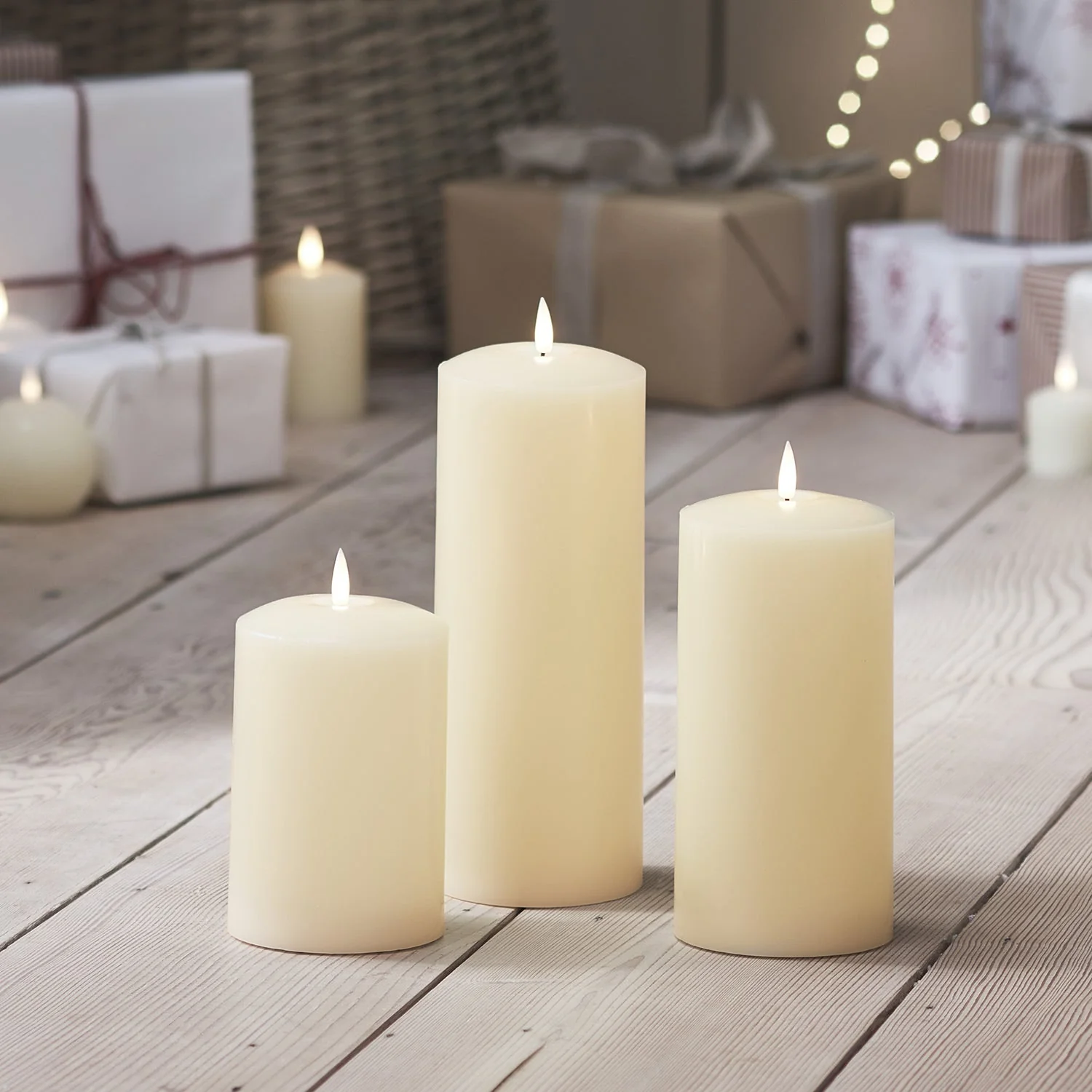 TruGlow® Ivory Chapel Candle Trio - Image 4