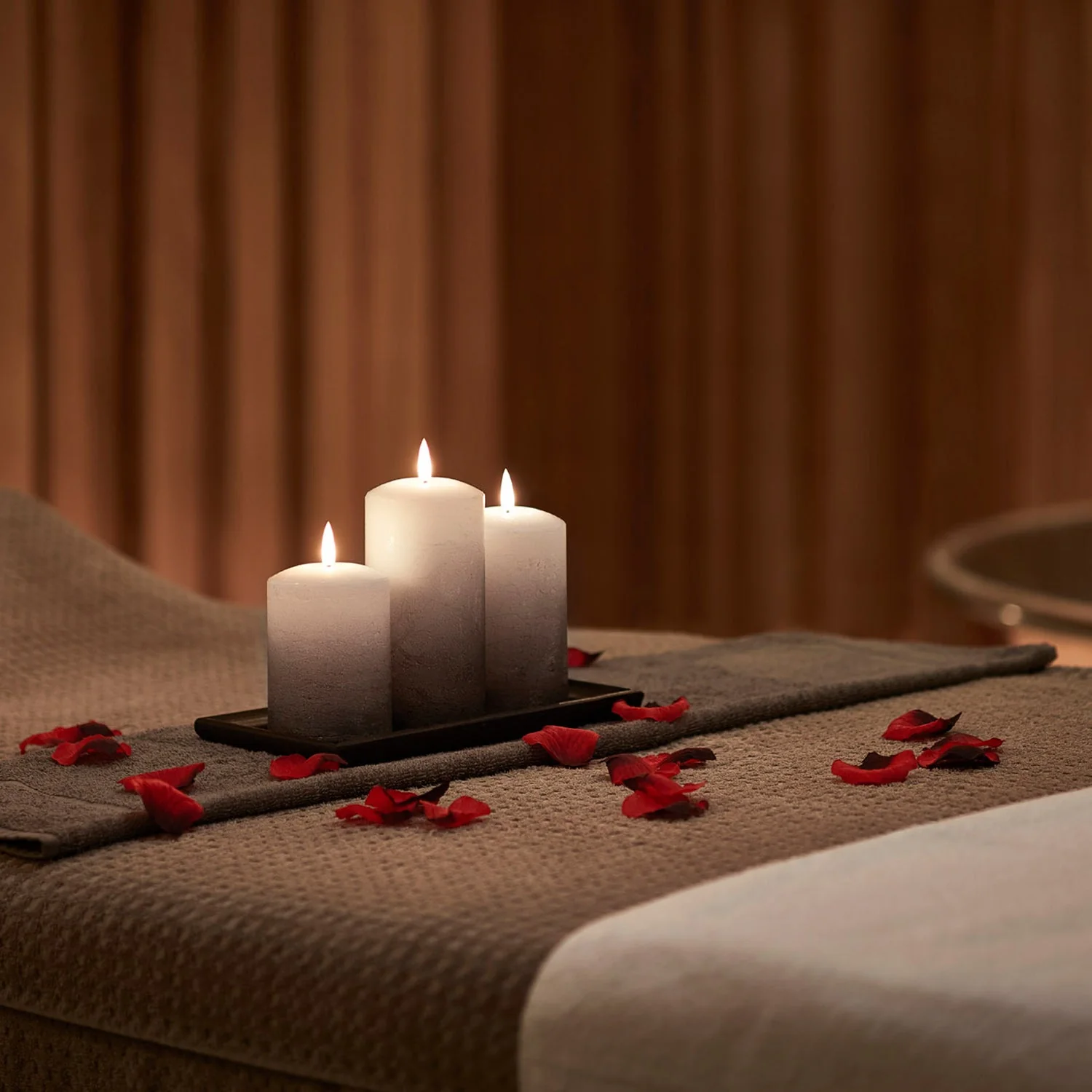 TruGlow® Grey Ombre LED Pillar Candle Trio - Image 5