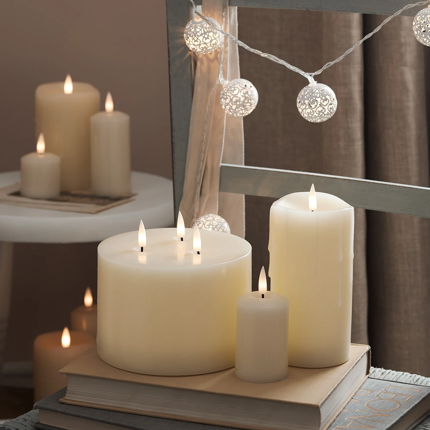 TruGlow® Ivory LED 3 Wick Candle - Image 4