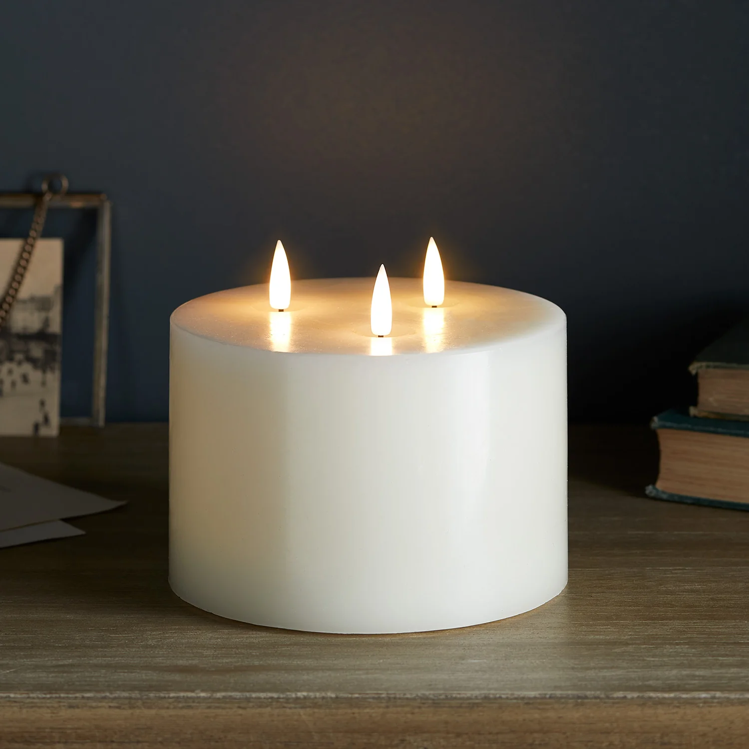 TruGlow® Ivory LED 3 Wick Candle - Image 5