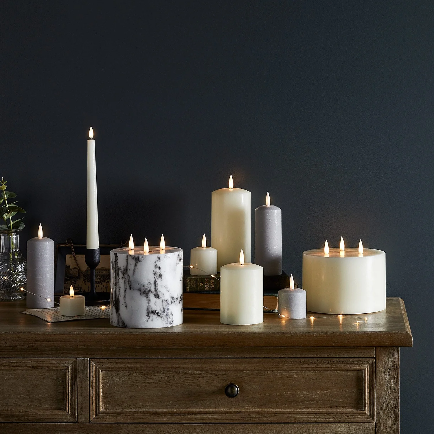 TruGlow® Ivory LED 3 Wick Candle - Image 9