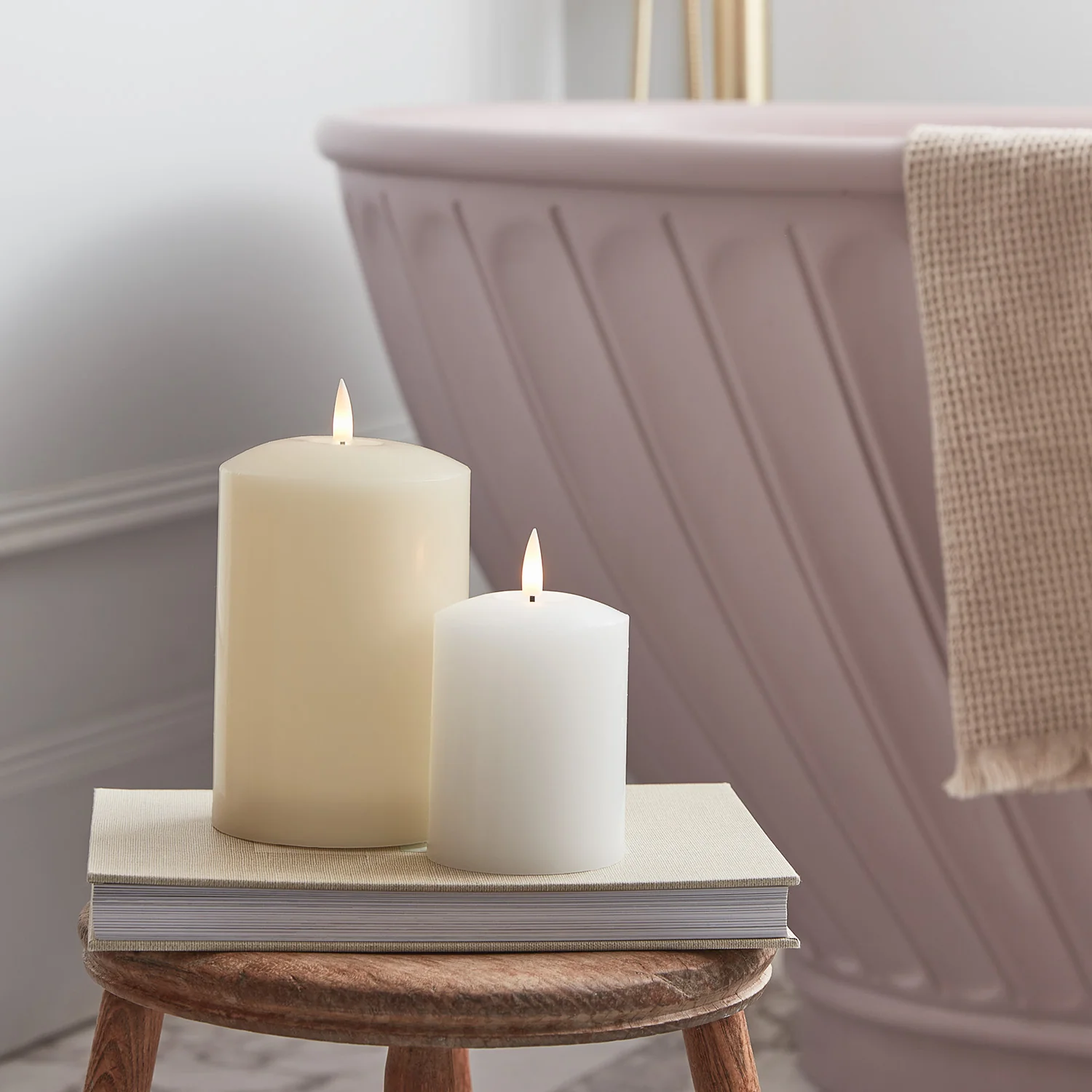 TruGlow® Ivory LED Chapel Candle 15cm - Image 3