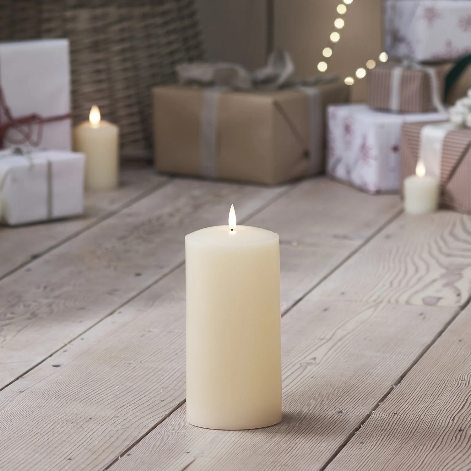 TruGlow® Ivory LED Chapel Candle 20cm - Image 10