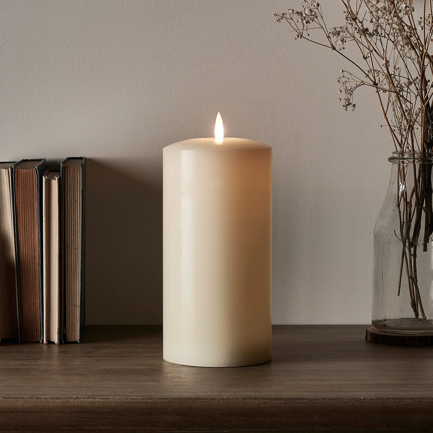 TruGlow® Ivory LED Chapel Candle 20cm - Image 3