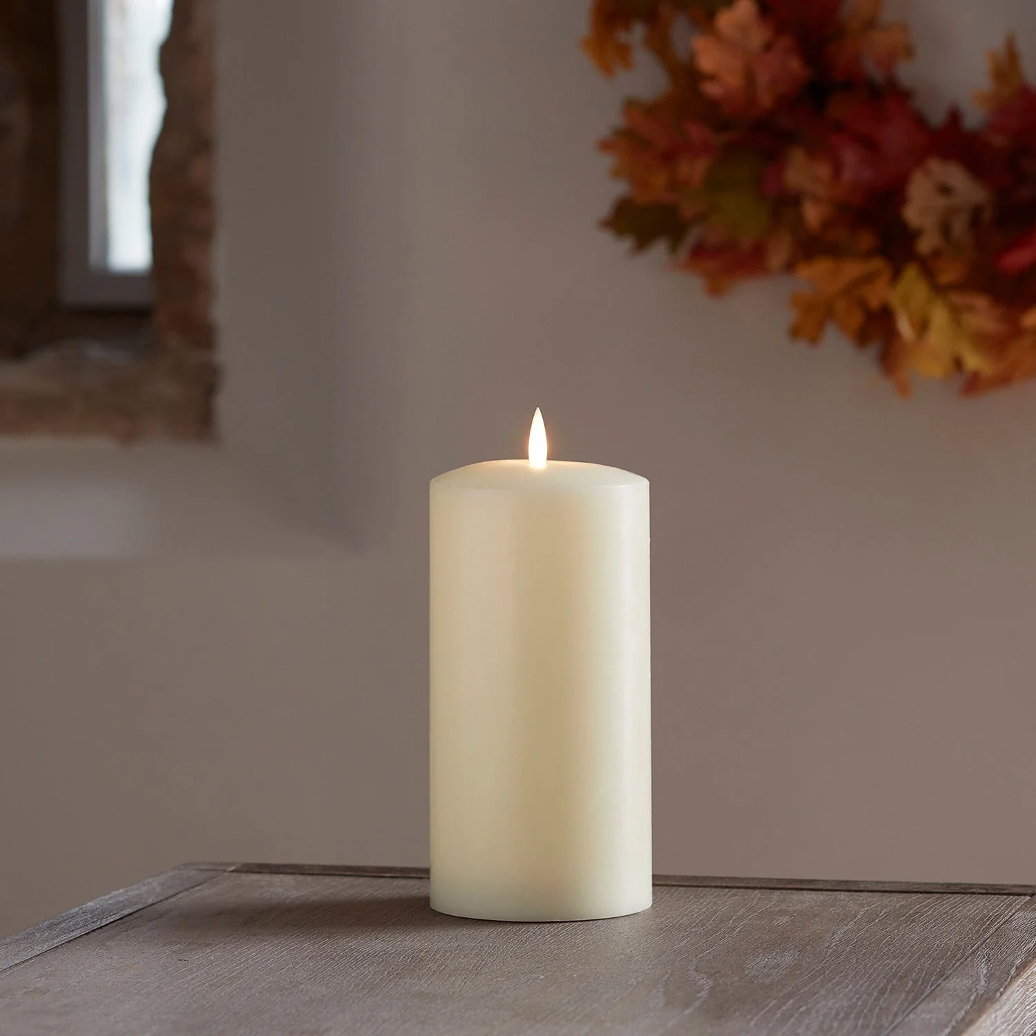 TruGlow® Ivory LED Chapel Candle 20cm - Image 9