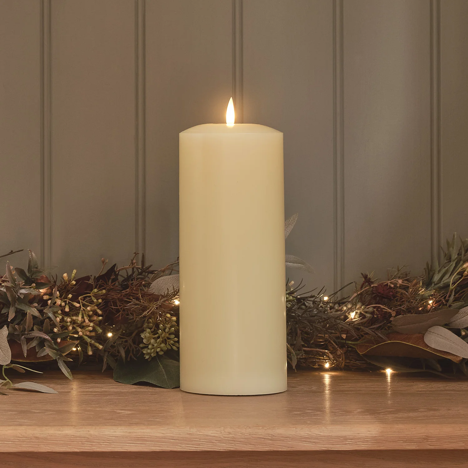 TruGlow® Ivory LED Chapel Candle 25cm - Image 3