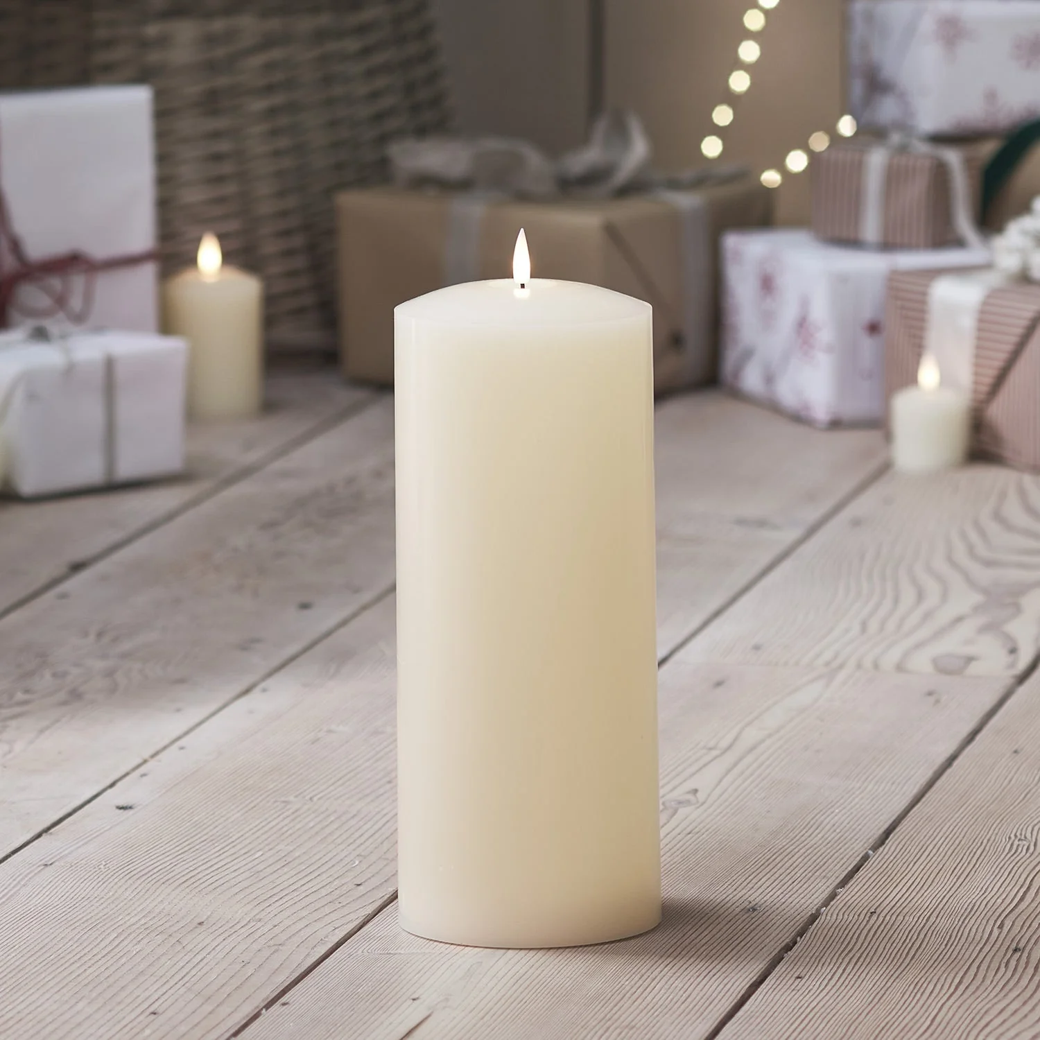 TruGlow® Ivory LED Chapel Candle 30cm - Image 3