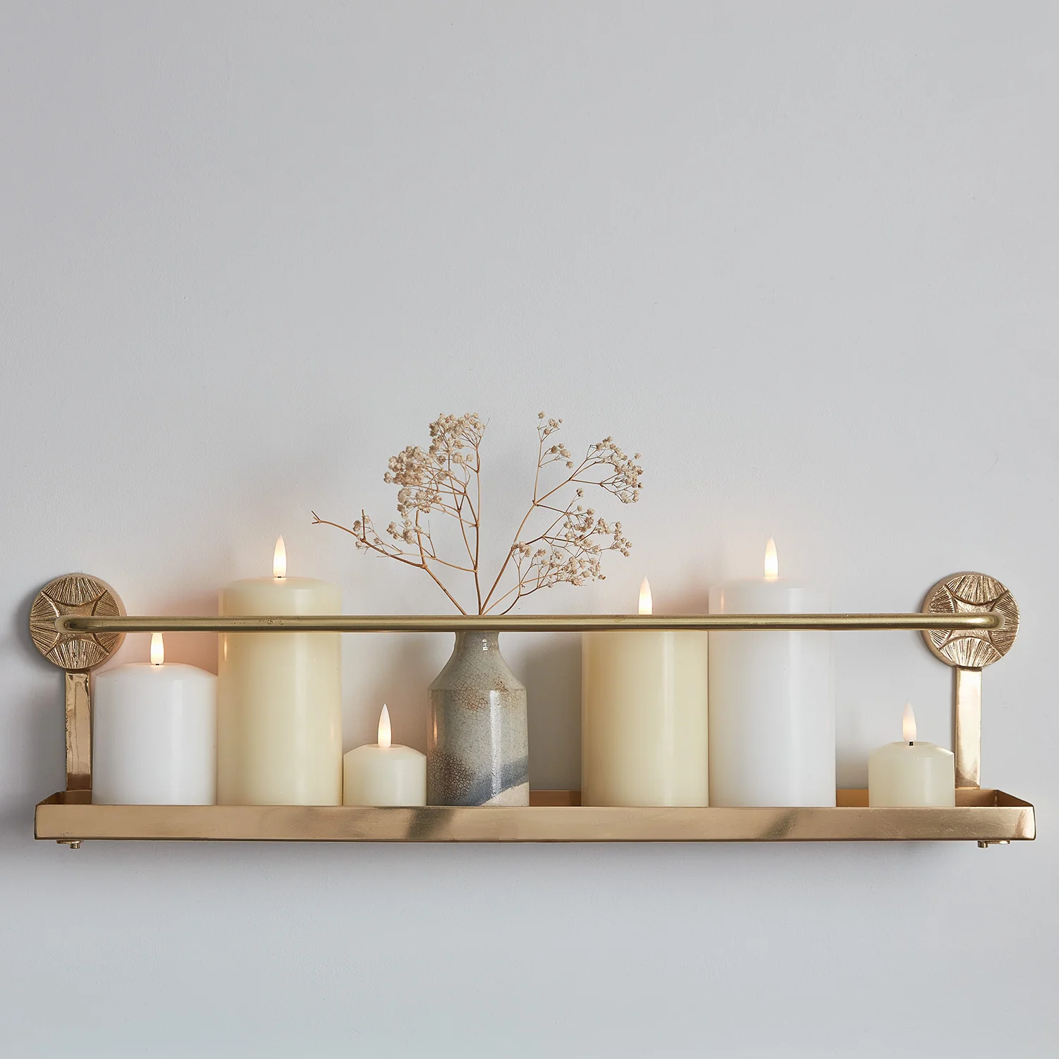 TruGlow® Ivory LED Pillar Candle 12cm - Image 4